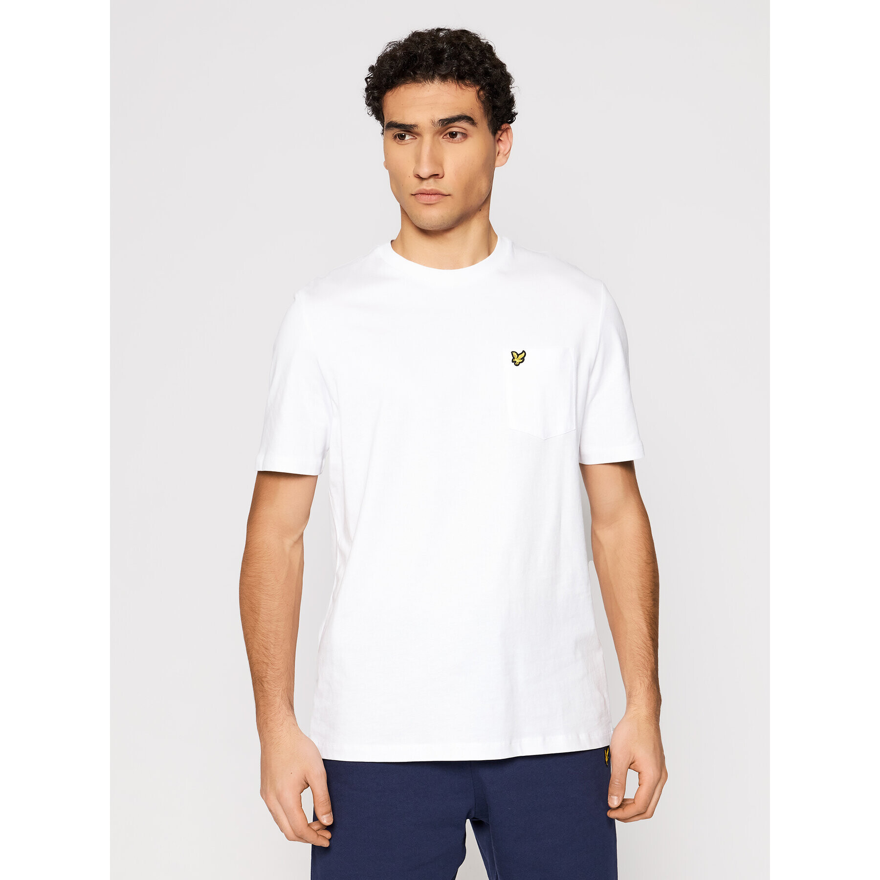 Lyle & Scott Póló Pocket TS1364V Fehér Relaxed Fit - Pepit.hu