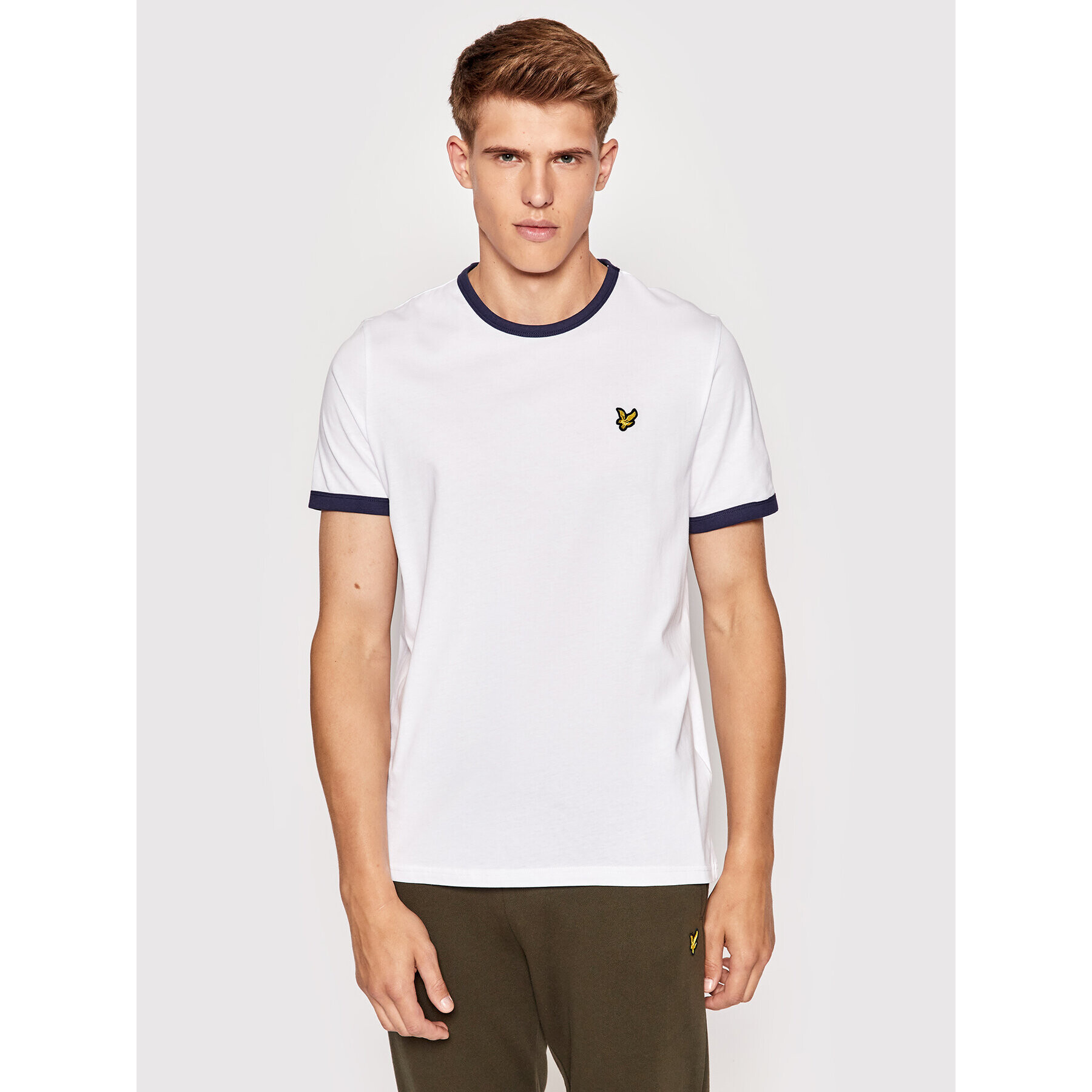 Lyle & Scott Póló Ringer TS705VOG Fehér Regular Fit - Pepit.hu