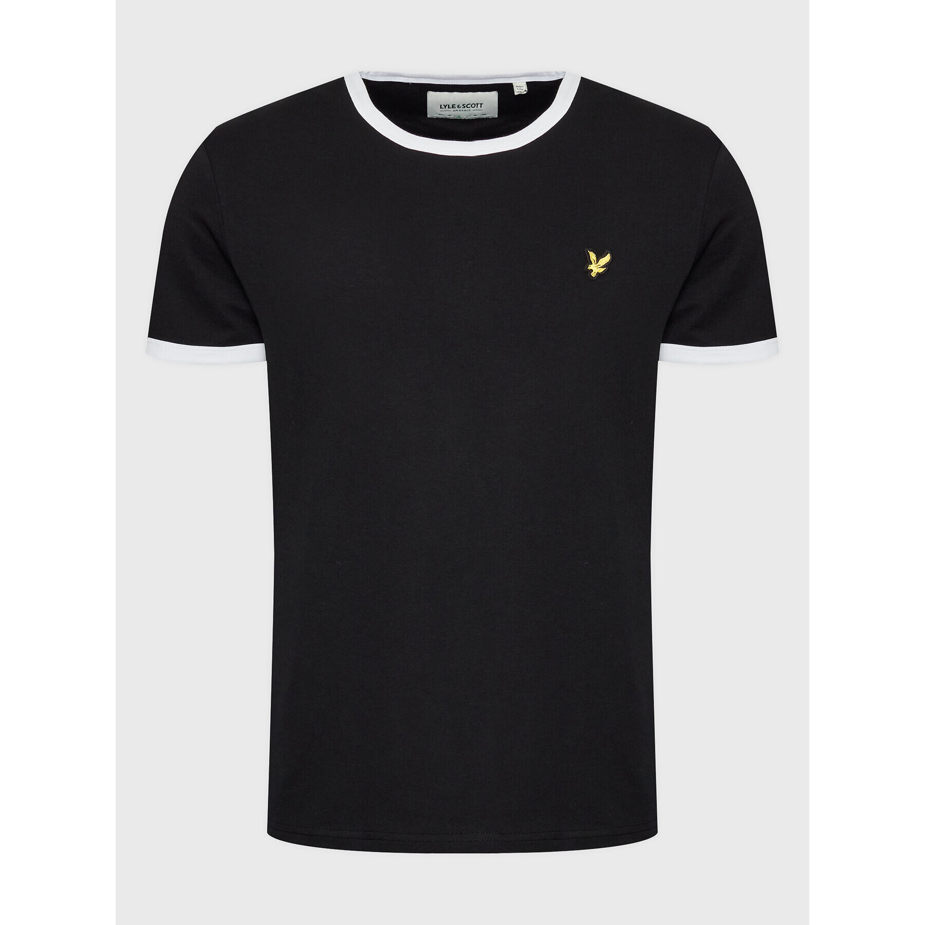 Lyle & Scott Póló Ringer TS705VOG Fekete Regular Fit - Pepit.hu