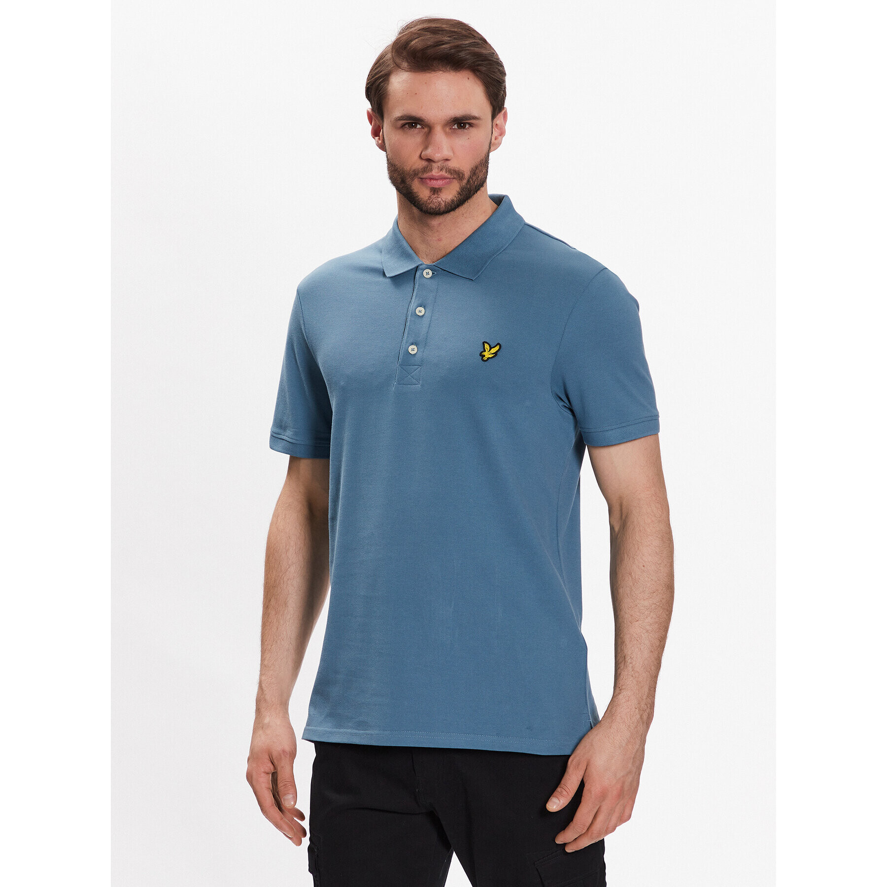 Lyle & Scott Pólóing Plain Polo Shirt SP400VOG Kék Regular Fit - Pepit.hu