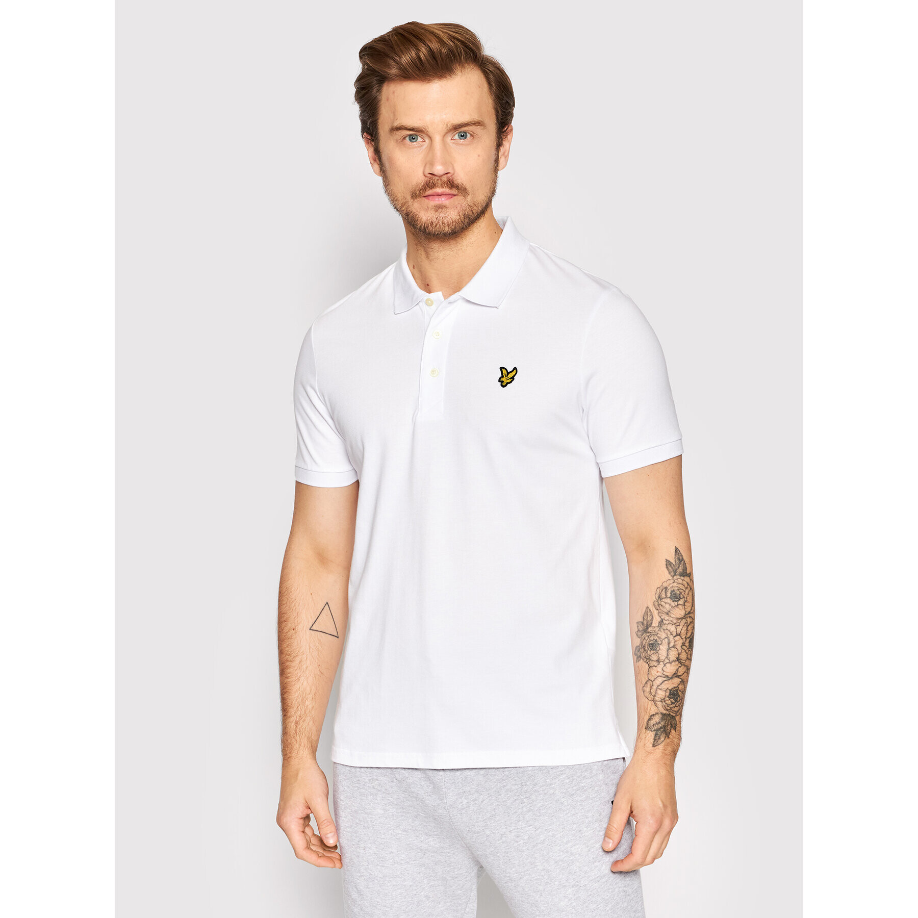 Lyle & Scott Pólóing Plain SP400VOG Fehér Regular Fit - Pepit.hu