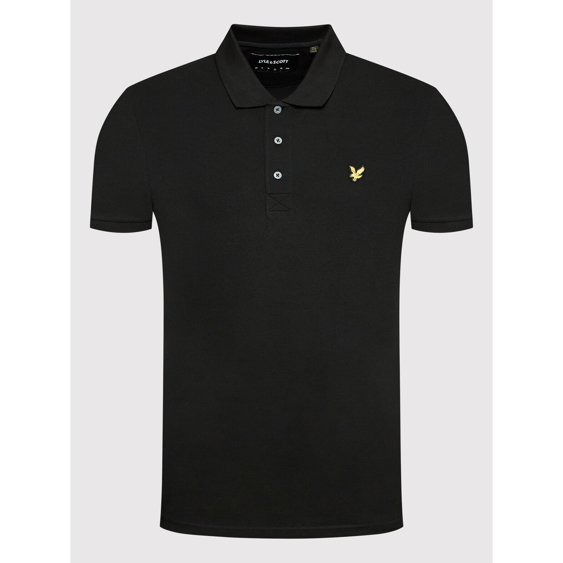 Lyle & Scott Pólóing Plain SP400VOG Fekete Regular Fit - Pepit.hu