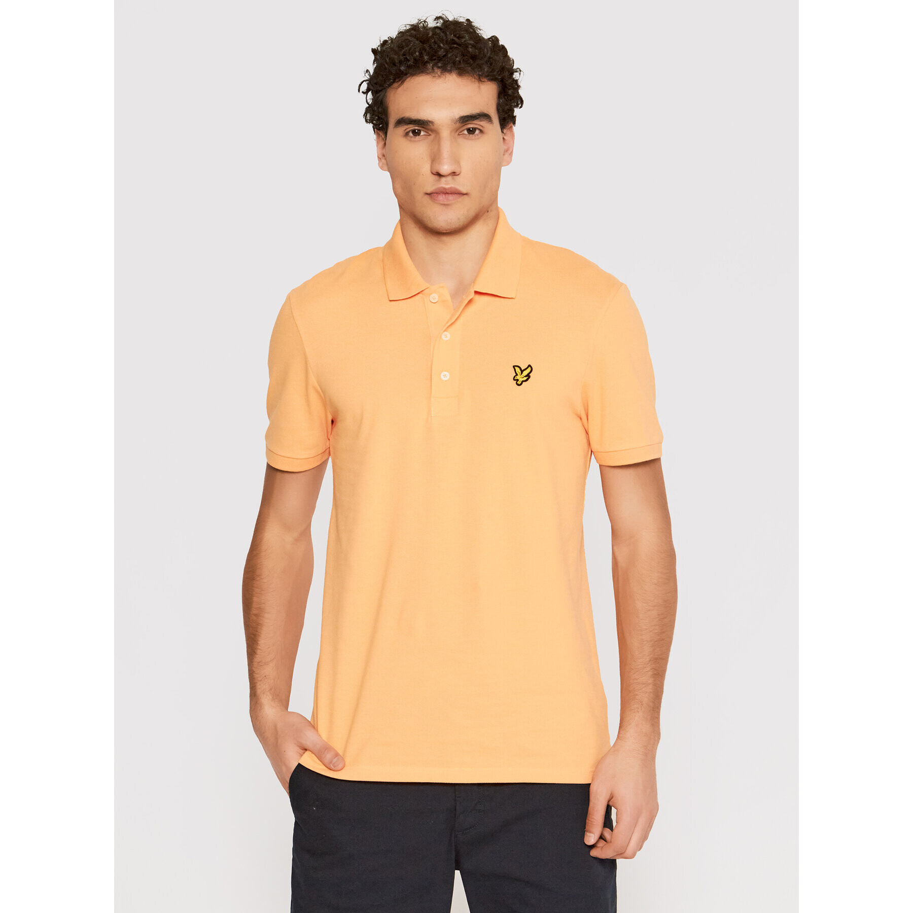 Lyle & Scott Pólóing Plain SP400VOG Narancssárga Regular Fit - Pepit.hu