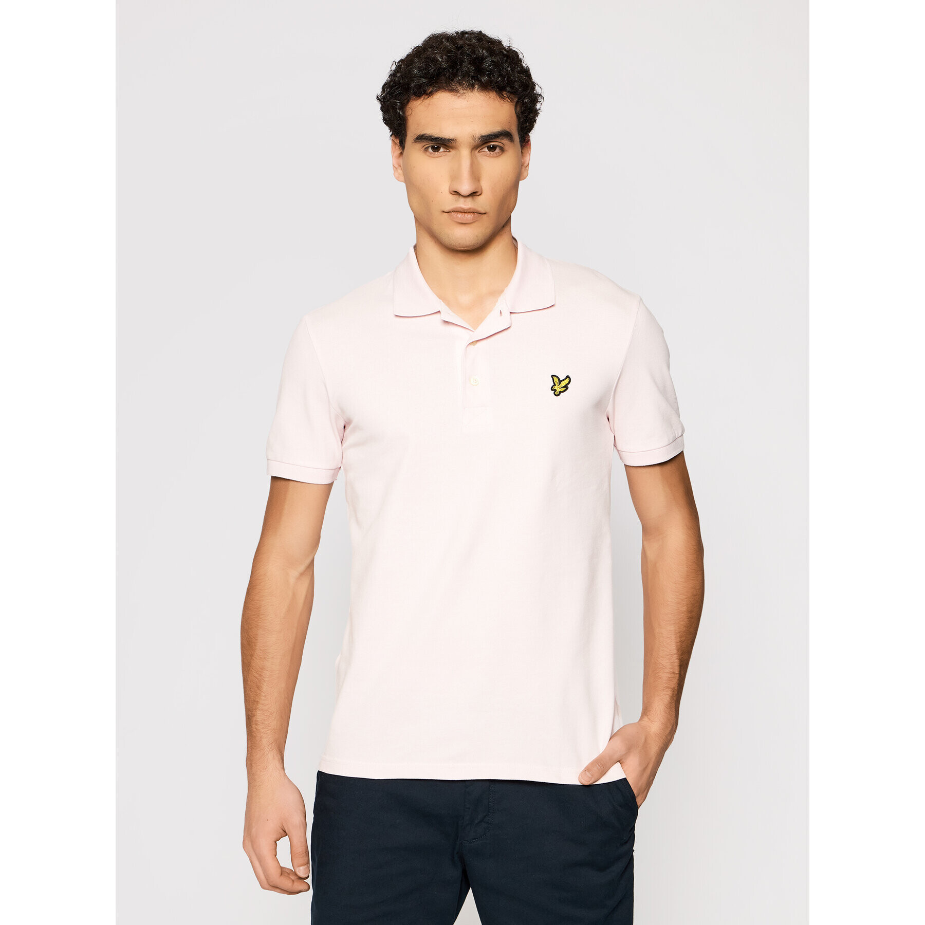 Lyle & Scott Pólóing Plain SP400VOG Rózsaszín Regular Fit - Pepit.hu