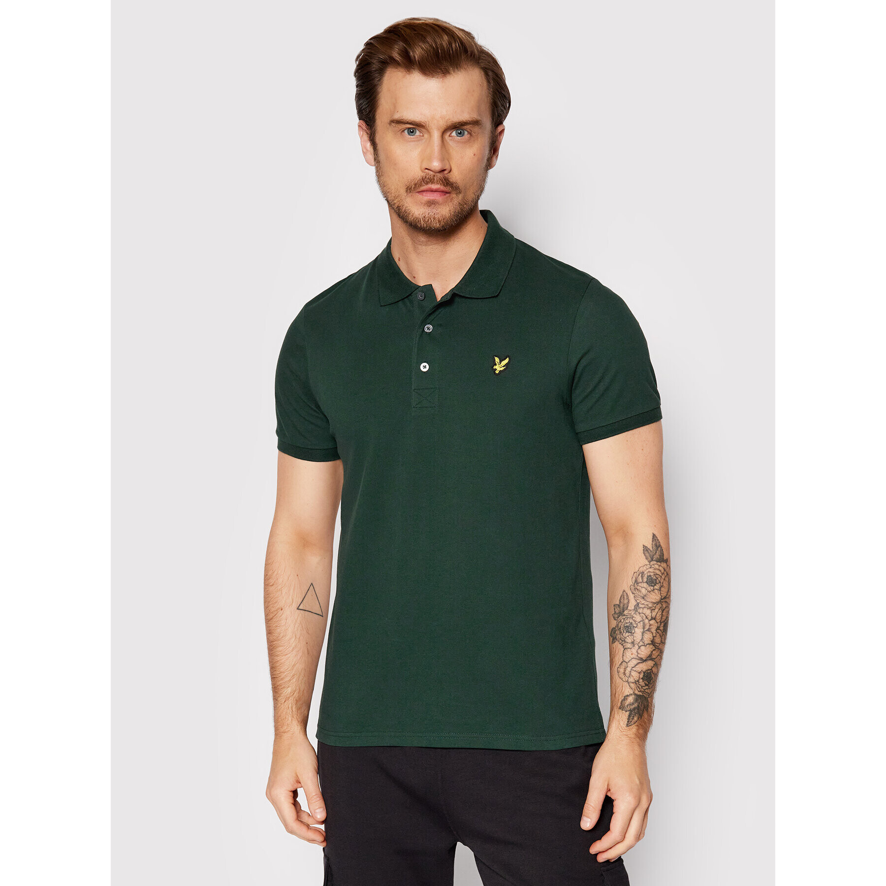 Lyle & Scott Pólóing Plain SP400VOG Zöld Regular Fit - Pepit.hu