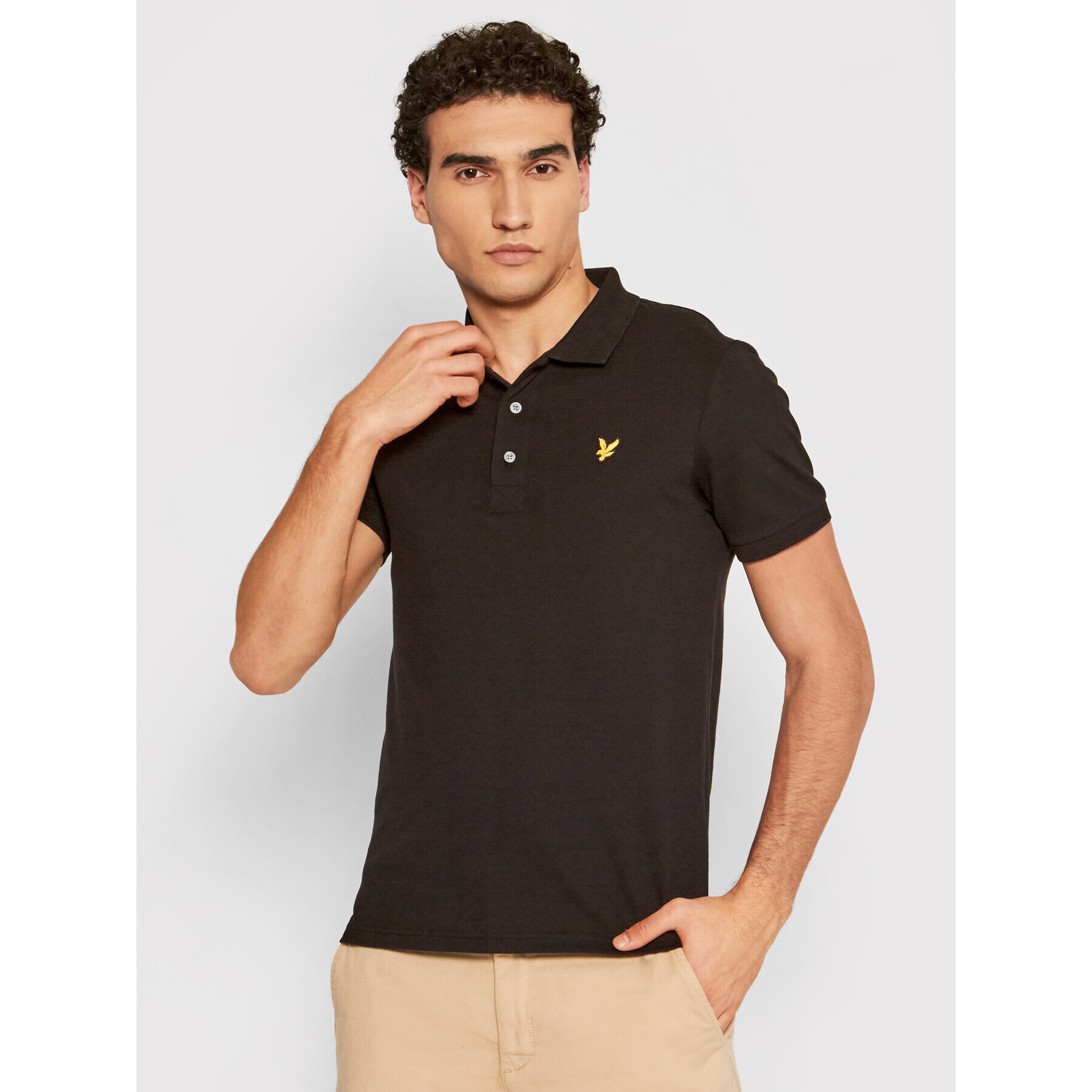 Lyle & Scott Pólóing Stretch SP919V Fekete Slim Fit - Pepit.hu