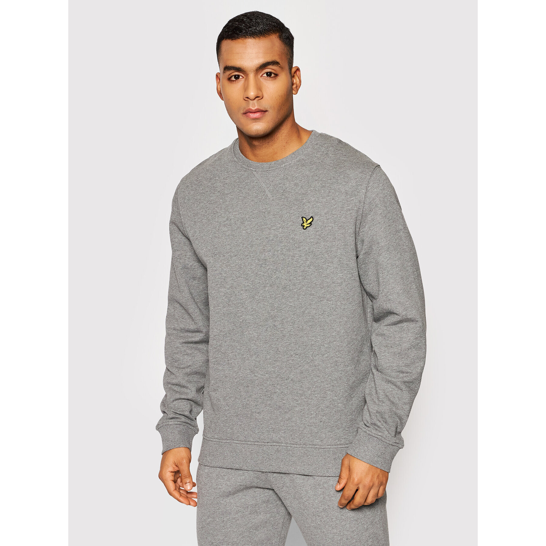 Lyle & Scott Pulóver Crew Neck ML424VOG Szürke Regular Fit - Pepit.hu