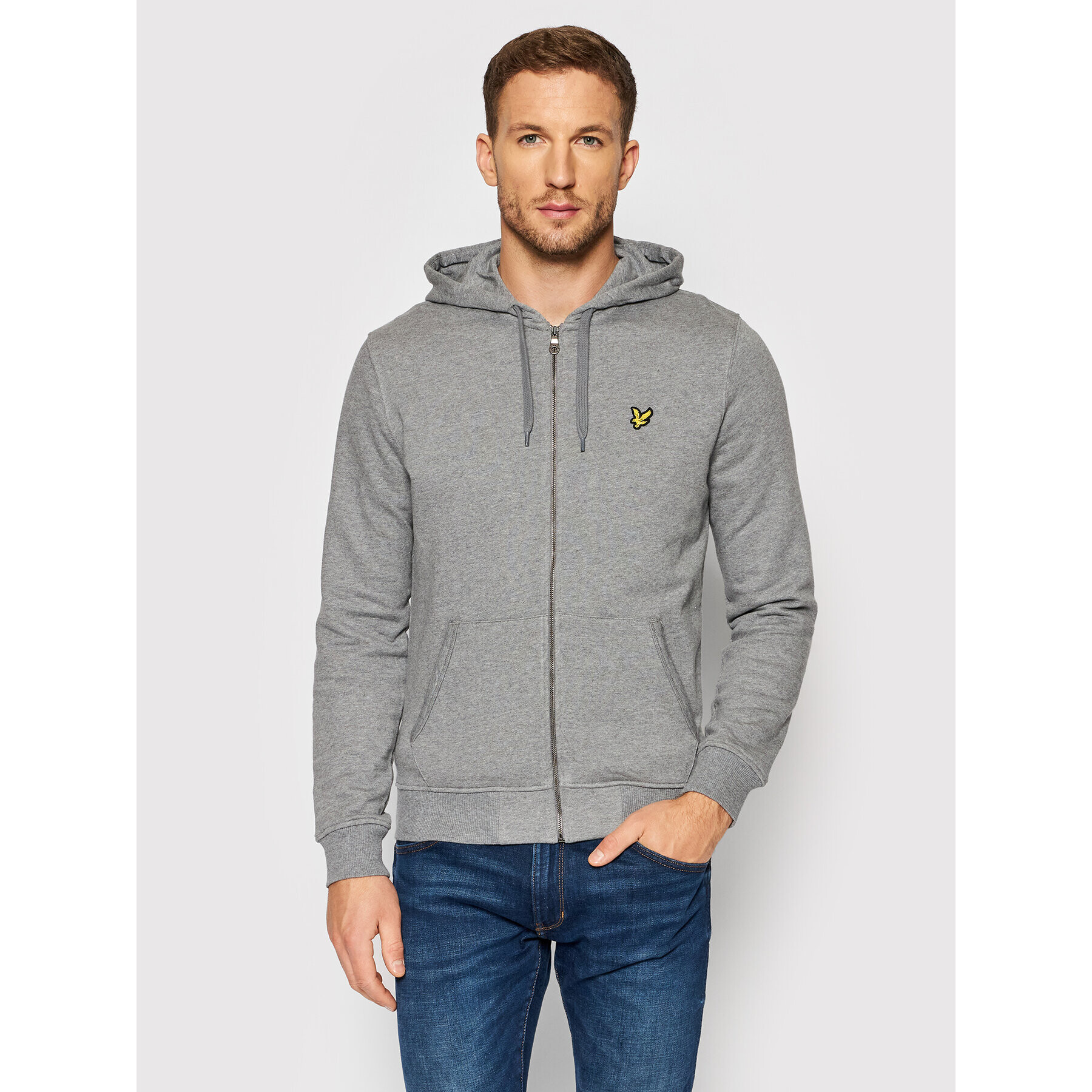 Lyle & Scott Pulóver ML420VTR Szürke Regular Fit - Pepit.hu