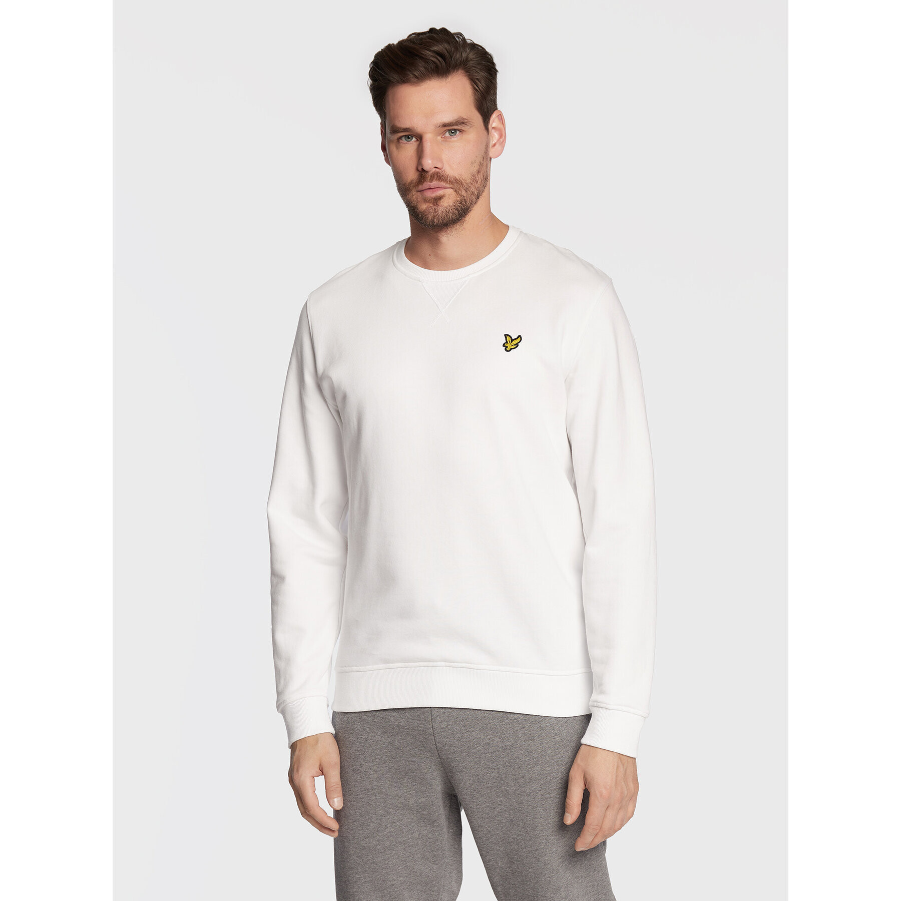 Lyle & Scott Pulóver ML424VOG Fehér Regular Fit - Pepit.hu