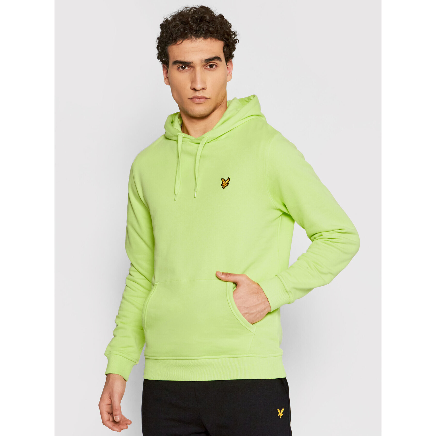 Lyle & Scott Pulóver Pullover ML416VTR Zöld Regular Fit - Pepit.hu