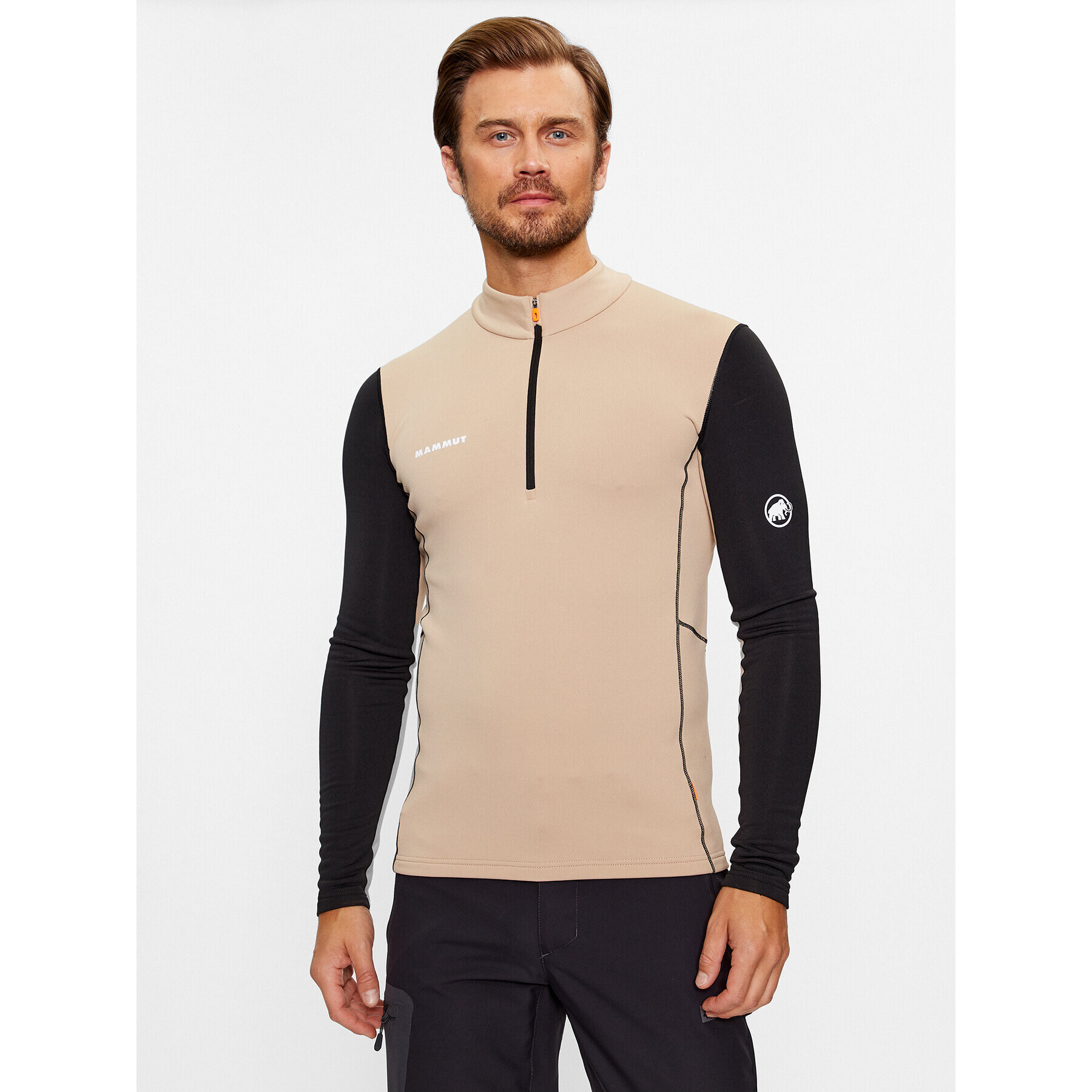 Mammut Technikai pulóver Aenergy ML Half Zip Pull 1016-01100-7521-113 Bézs Regular Fit - Pepit.hu