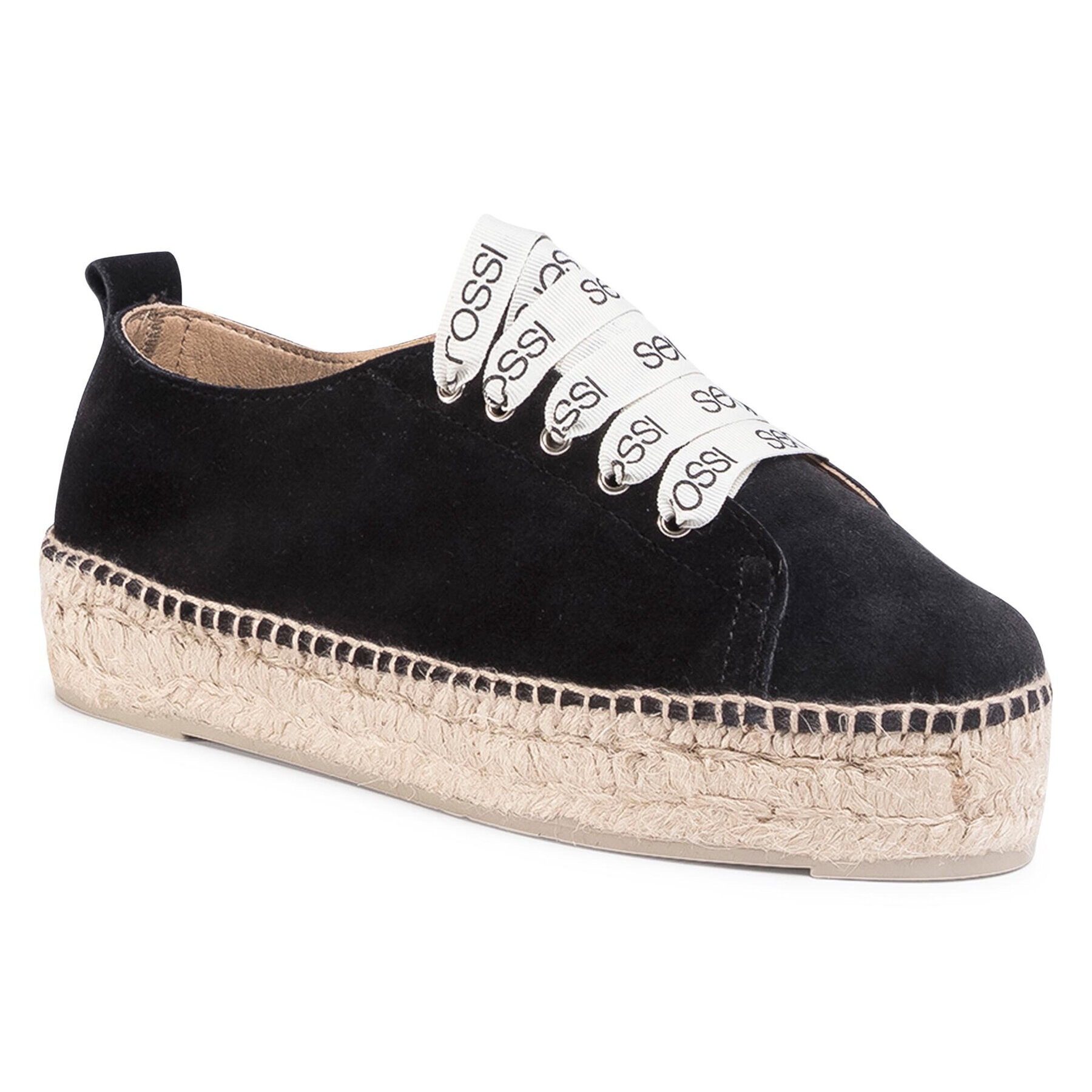 Manebi Espadrilles A89600-MFN975-1000 Fekete - Pepit.hu