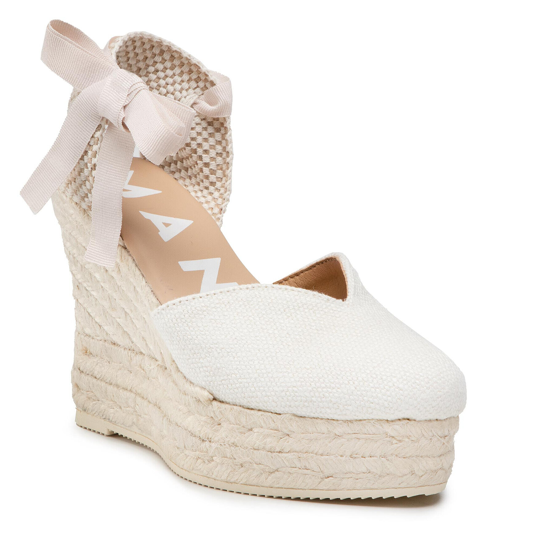 Manebi Espadrilles Heart Shape Wedges O 7.0 Wh Fehér - Pepit.hu