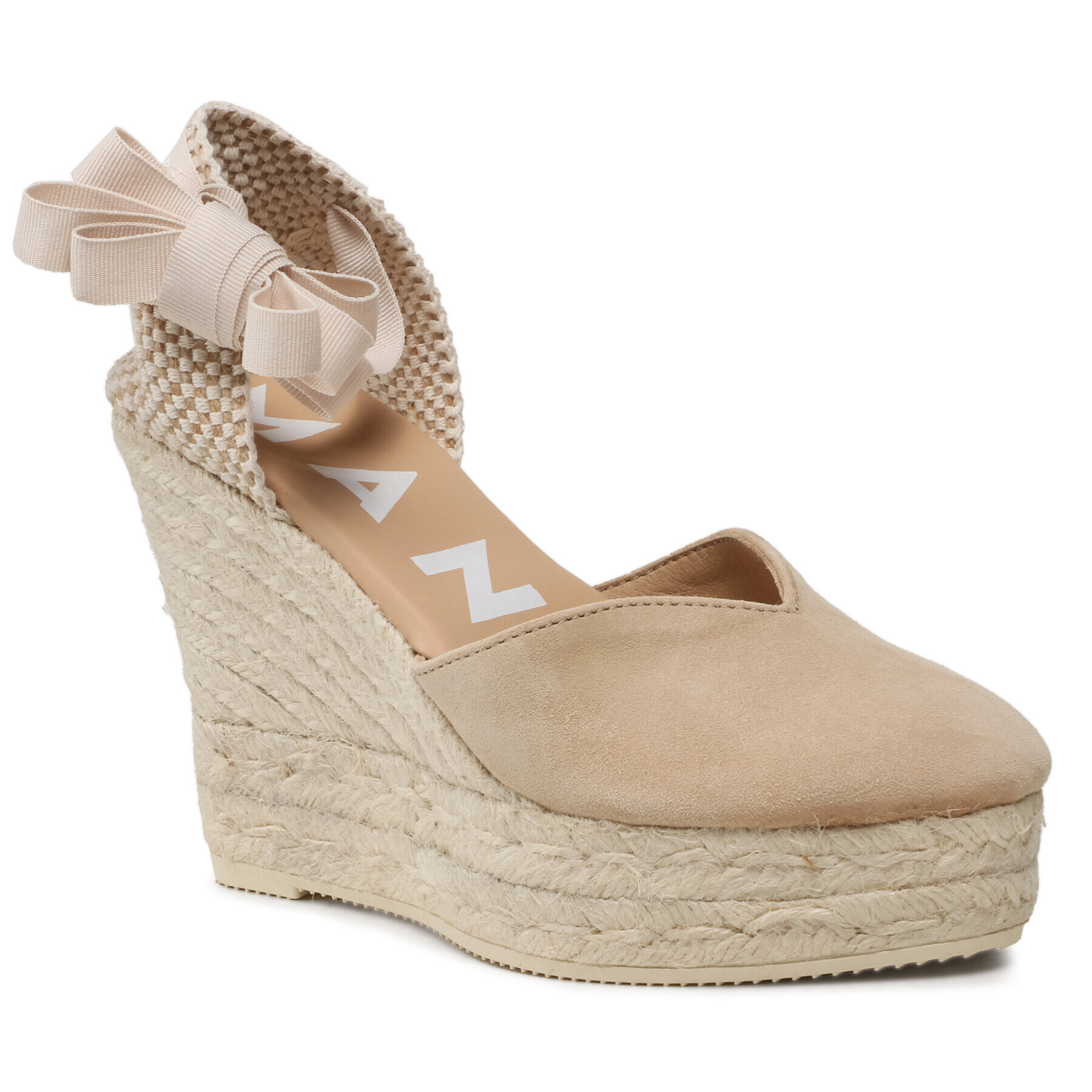 Manebi Espadrilles Heart-Shaped Wedge Espadrilles M 1.1 WH Bézs - Pepit.hu