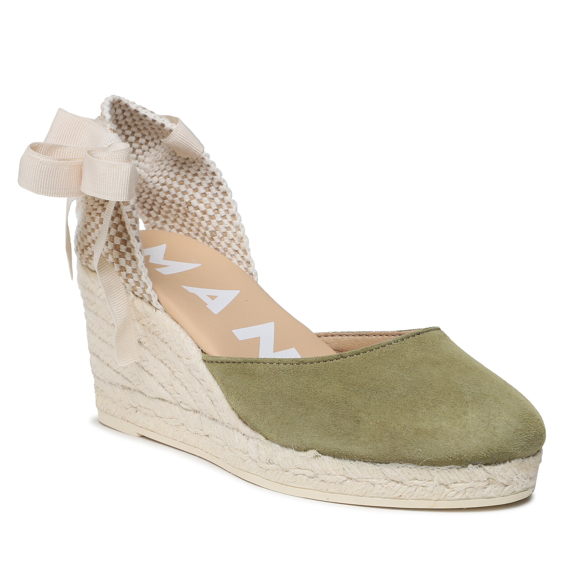 Manebi Espadrilles Low Wedge Espadrilles R 1.5 WL Zöld - Pepit.hu