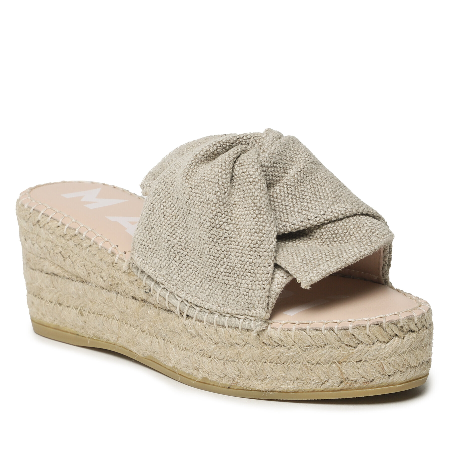 Manebi Espadrilles Platforms With Knot O 7.1 WK Bézs - Pepit.hu