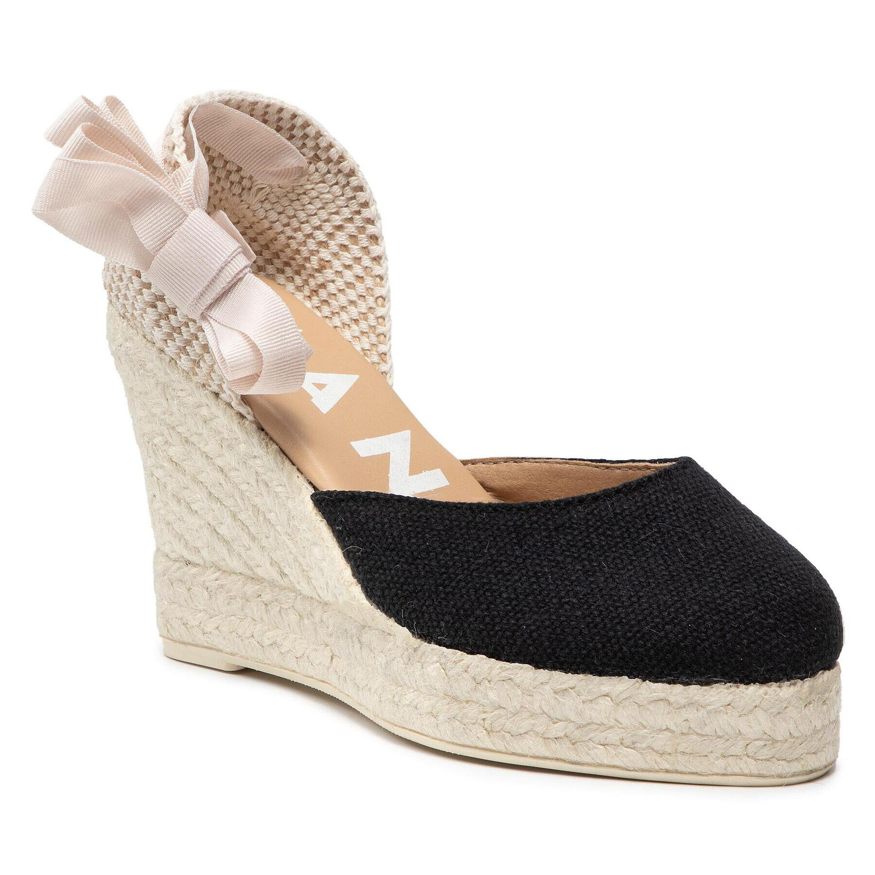 Manebi Espadrilles Wedge Valenciana O 4.9 Fekete - Pepit.hu