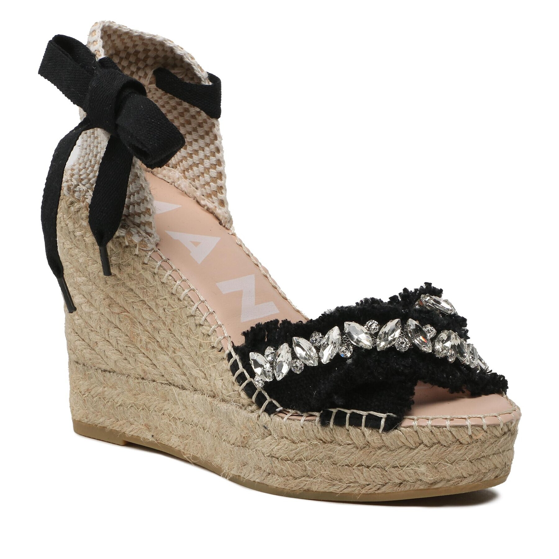 Manebi Espadrilles X Wedges Valenciana G 4.2 WF Fekete - Pepit.hu