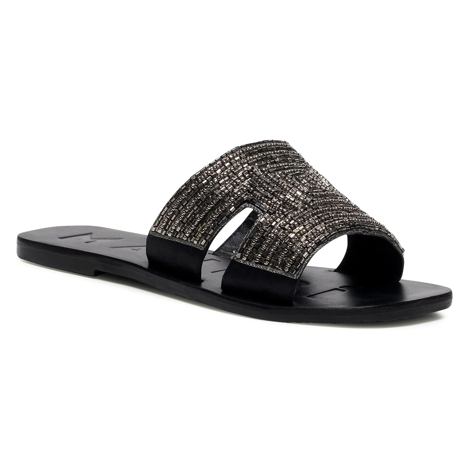 Manebi Papucs Leather Sandals S 4.0 Y0 Ezüst - Pepit.hu