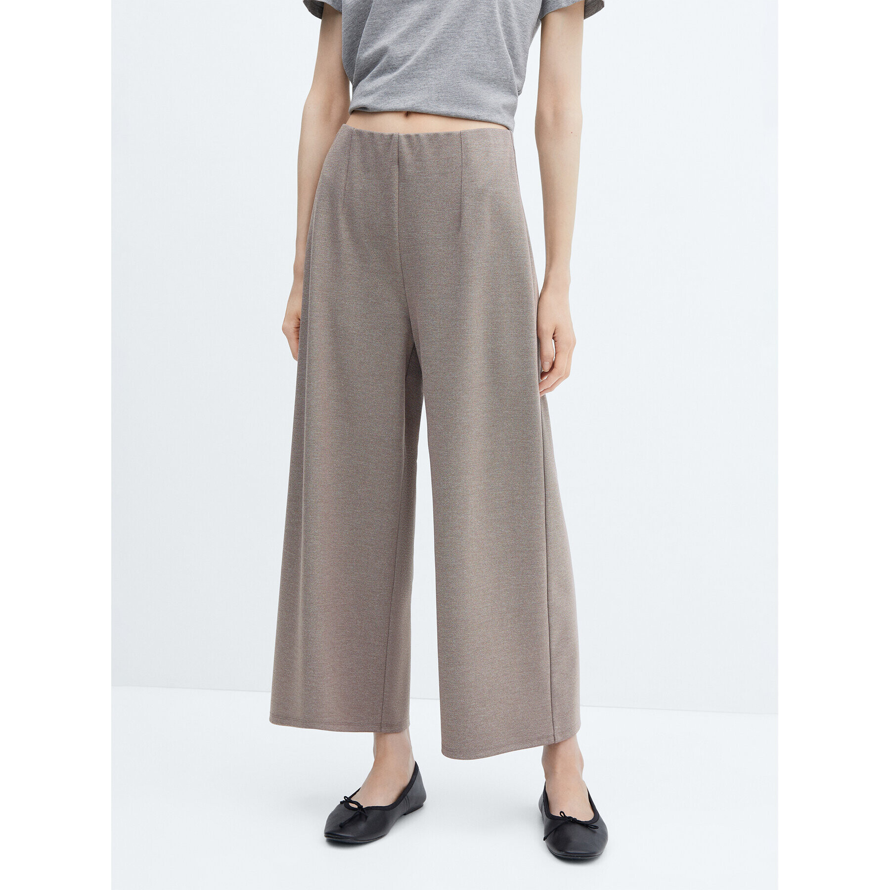 Mango Culotte nadrág Marti 57035800 Bézs Relaxed Fit - Pepit.hu