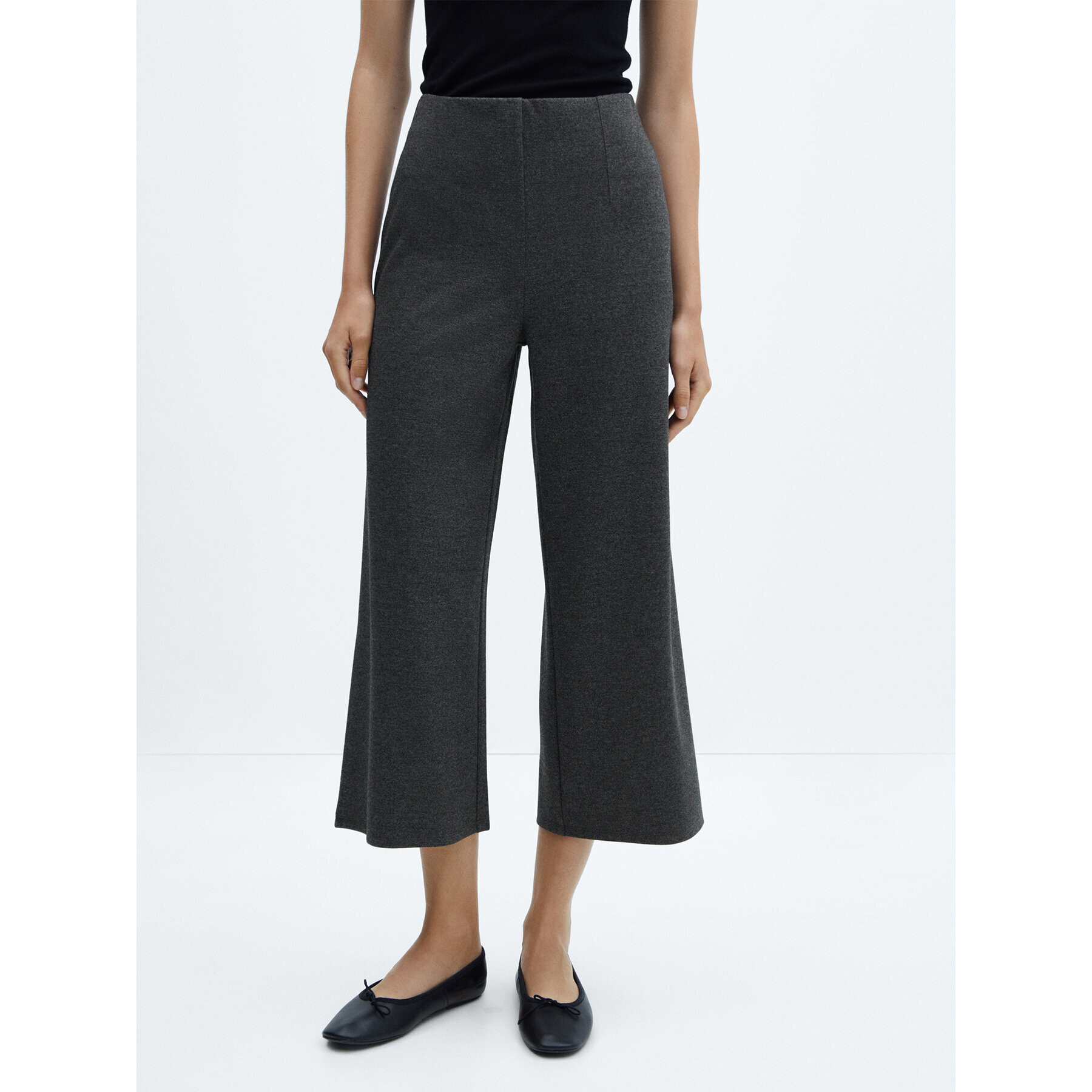 Mango Culotte nadrág Marti 57035800 Szürke Relaxed Fit - Pepit.hu