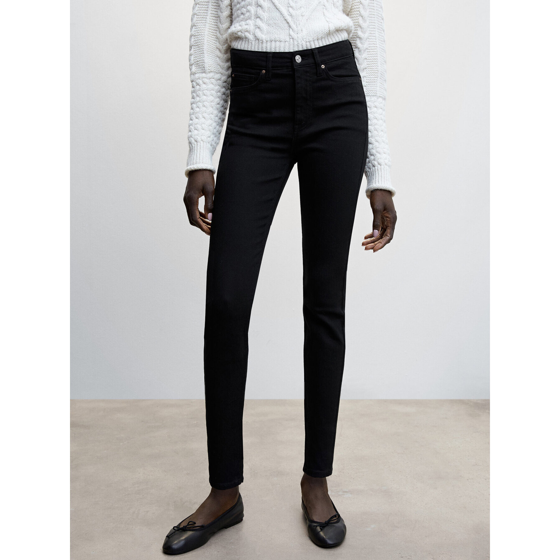 Mango Farmer Soho 47010131 Fekete Skinny Fit - Pepit.hu