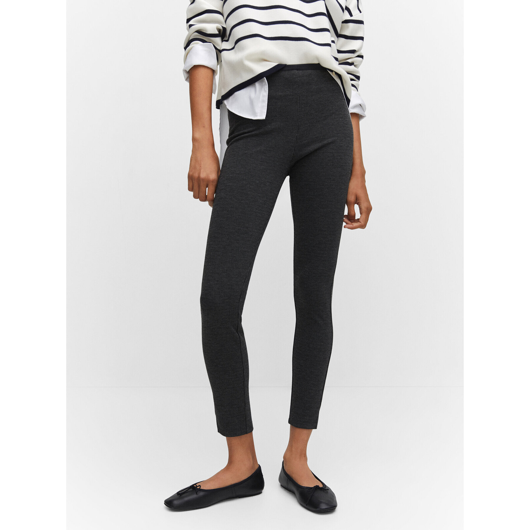 Mango Leggings Bon 57923802 Szürke Slim Fit - Pepit.hu