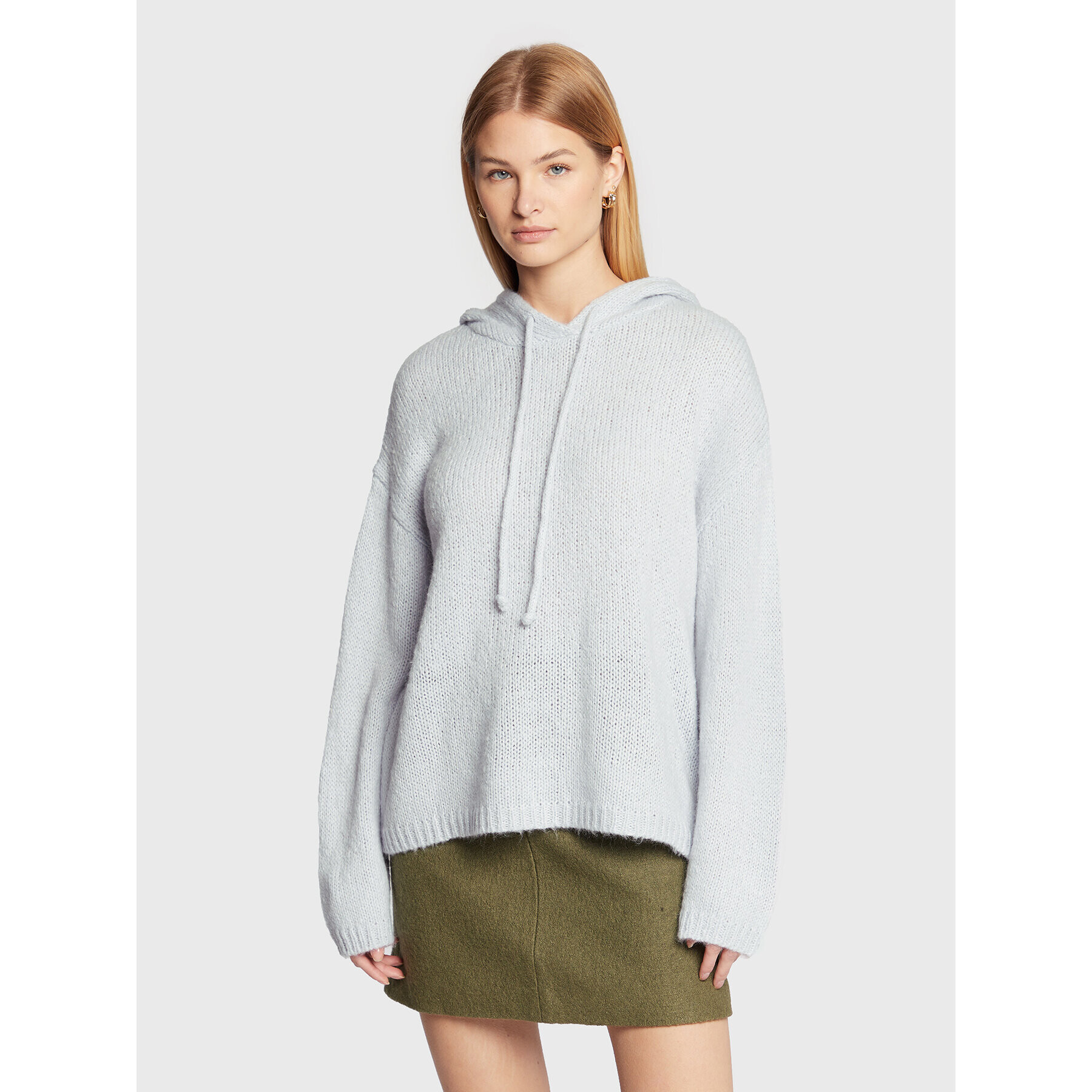 Marc Aurel Sweater 8713 8000 81975 Kék Relaxed Fit - Pepit.hu