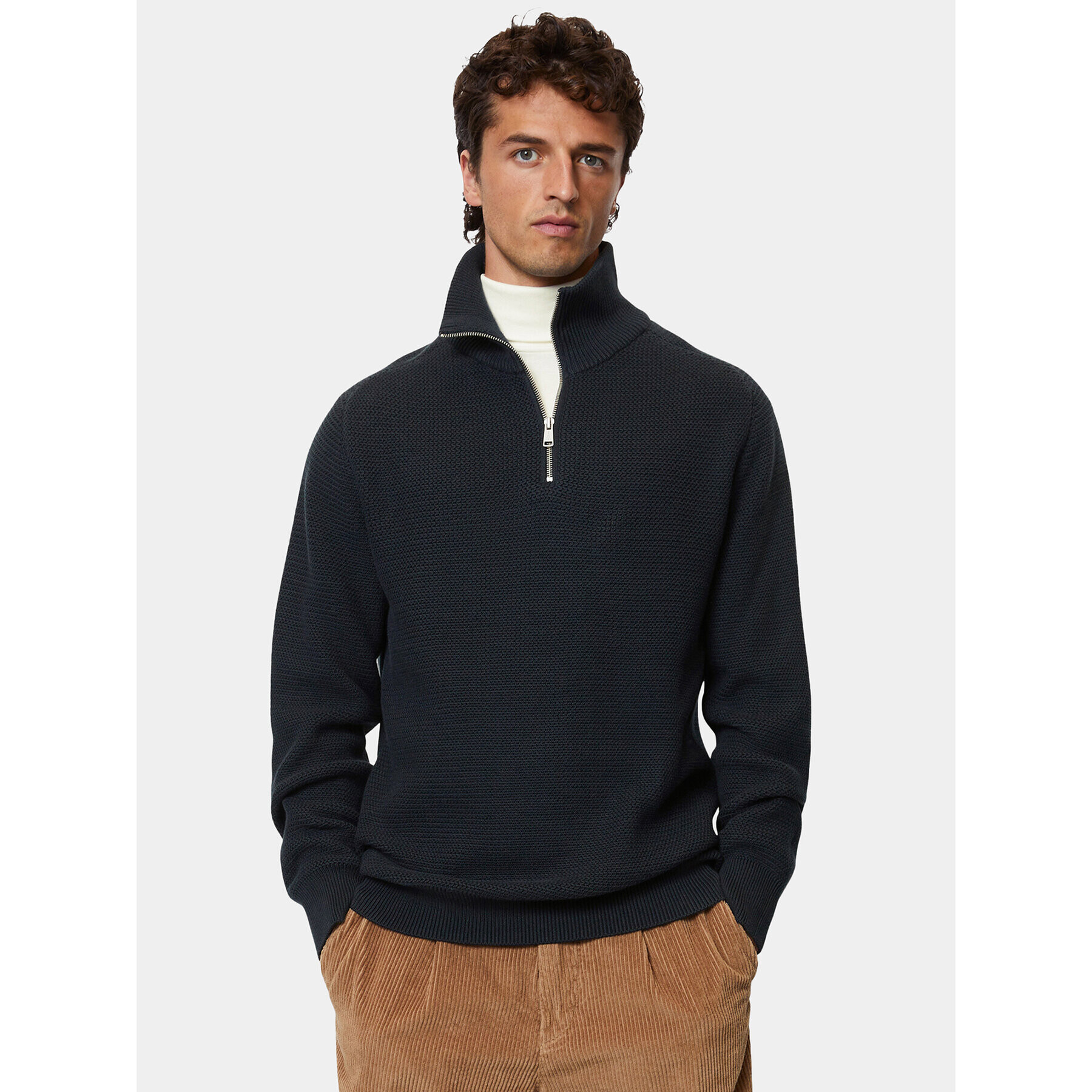 Marc O'Polo Sweater M29 5022 60392 Sötétkék Regular Fit - Pepit.hu