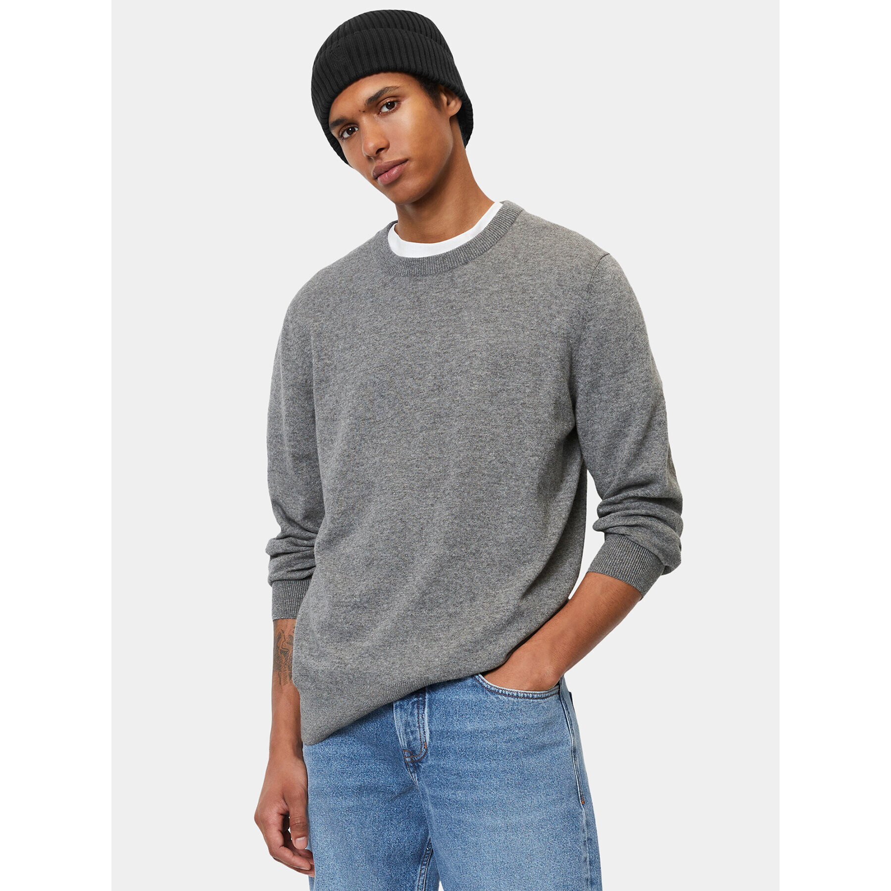 Marc O'Polo Sweater M29 5144 60504 Szürke Regular Fit - Pepit.hu