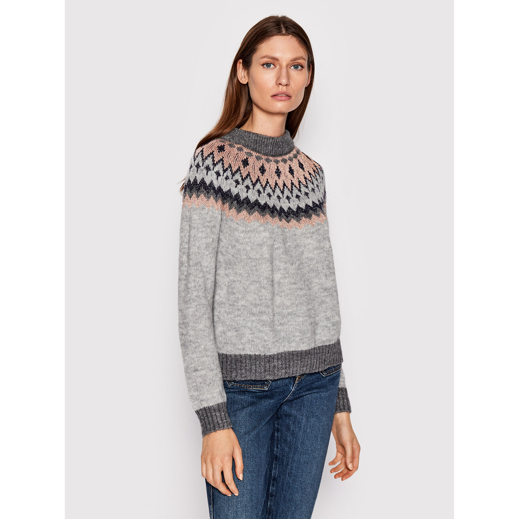 Marella Sweater Abadan 33662627 Szürke Regular Fit - Pepit.hu