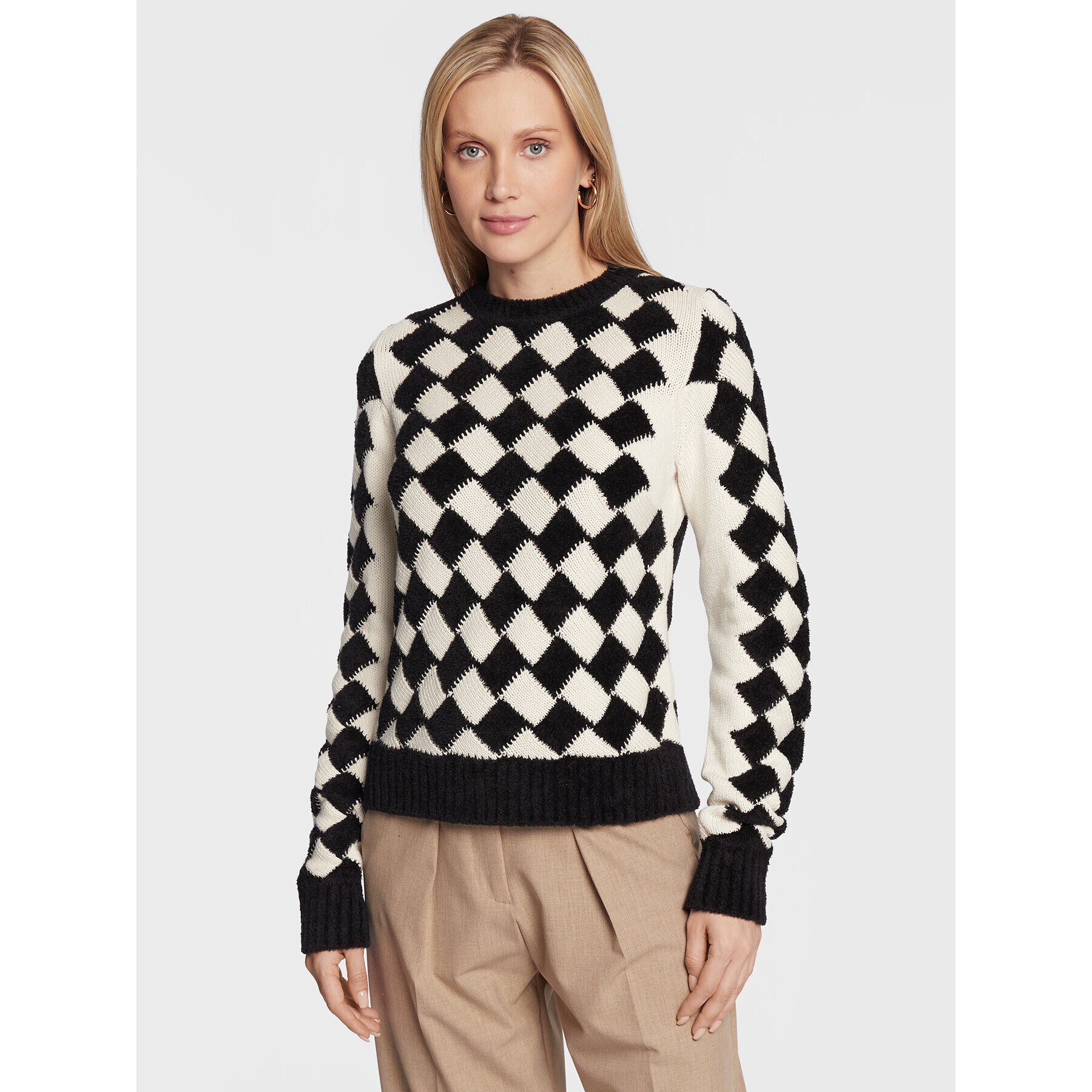 Marella Sweater Abisso 33661228 Ekru Regular Fit - Pepit.hu