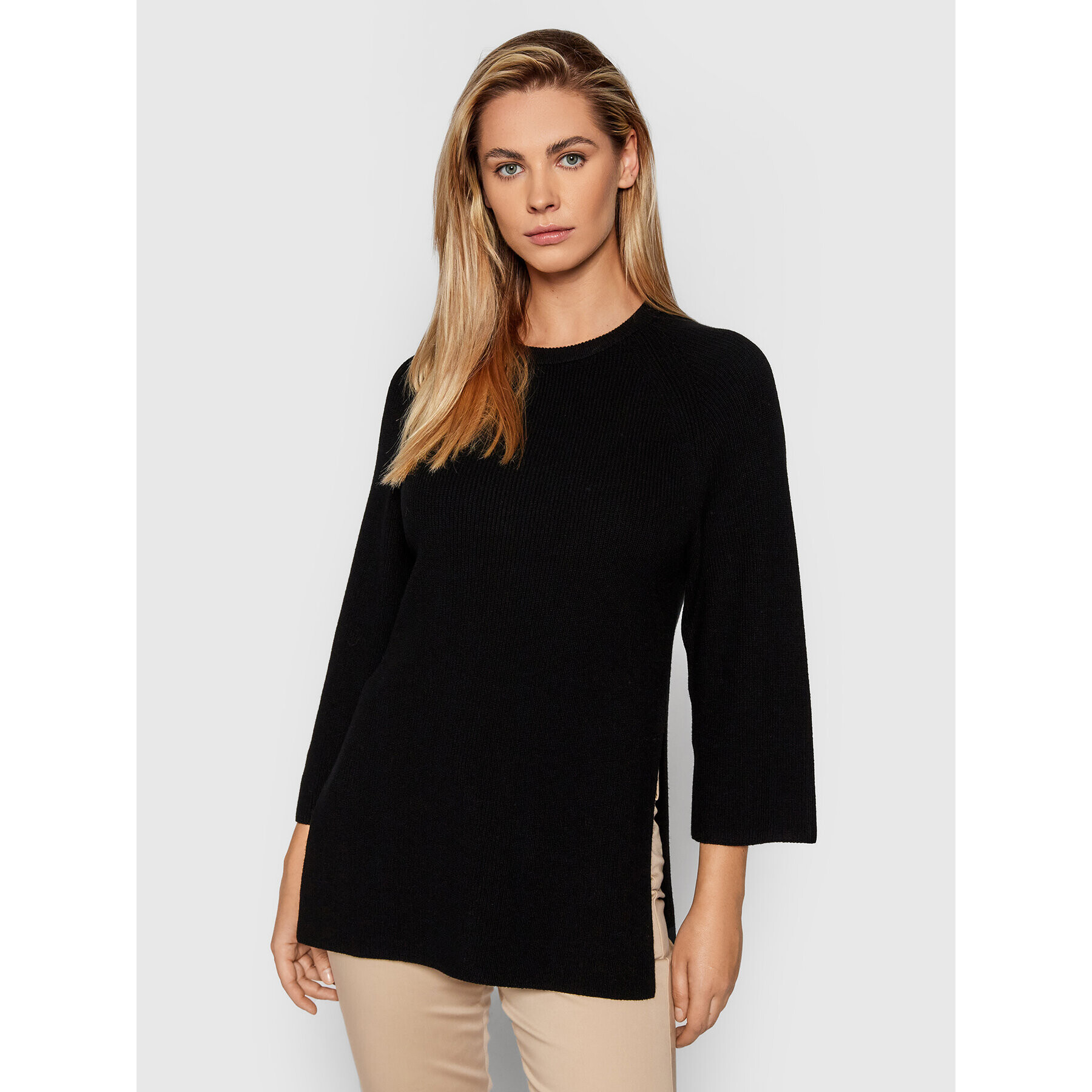 Marella Sweater Fanale 33661119 Fekete Regular Fit - Pepit.hu