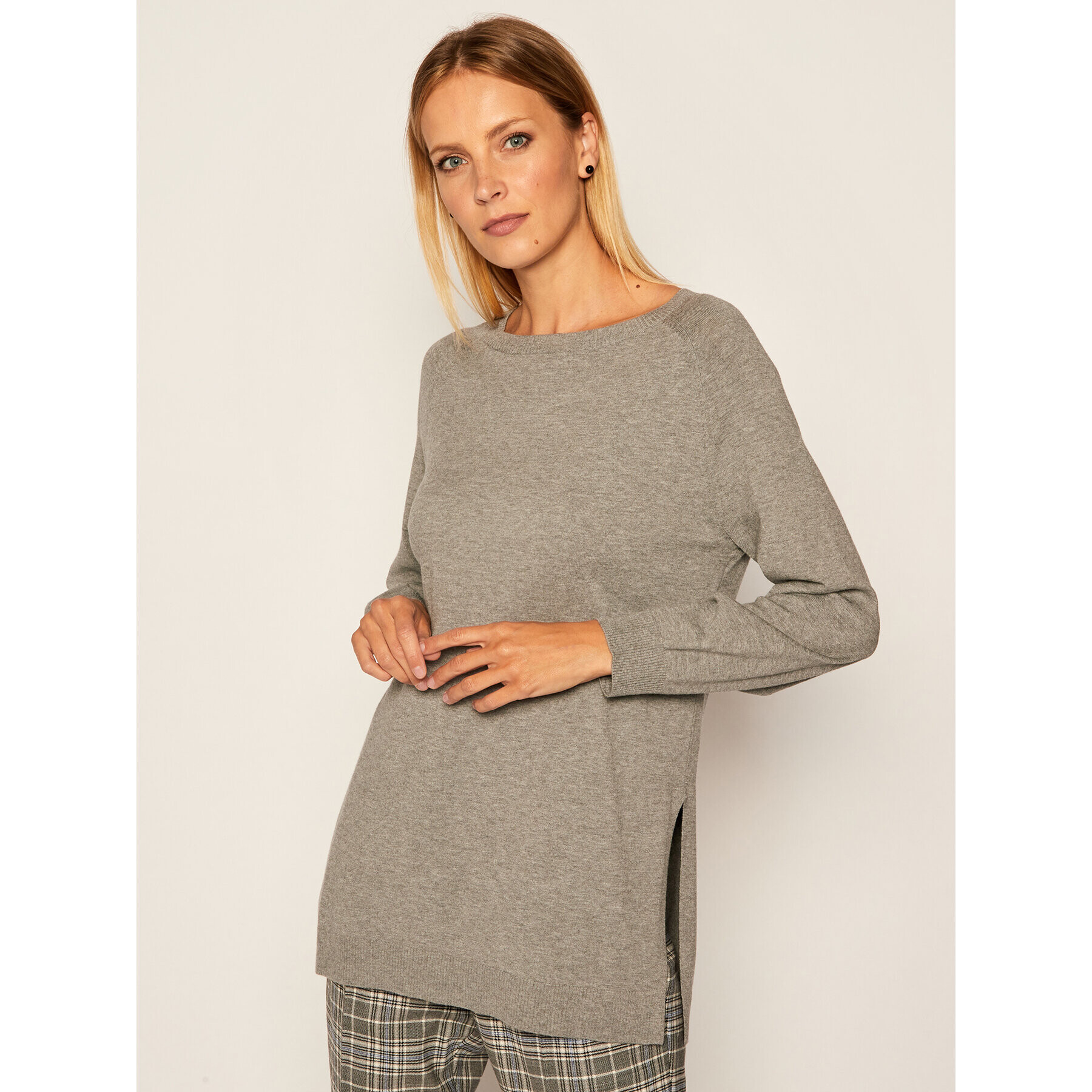 Marella Sweater Modello 33660607 Szürke Relaxed Fit - Pepit.hu