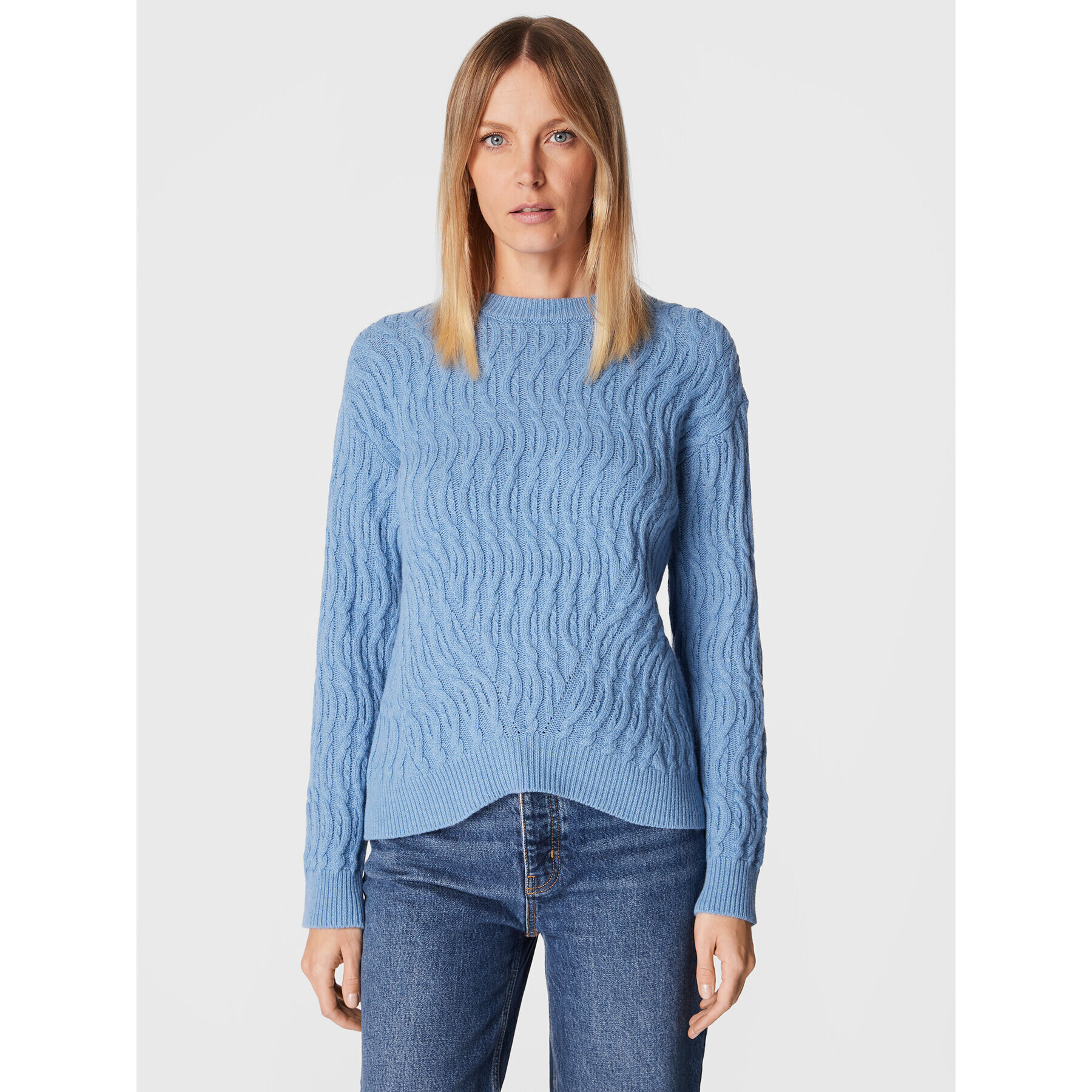 Marella Sweater Nille 33661227 Kék Relaxed Fit - Pepit.hu