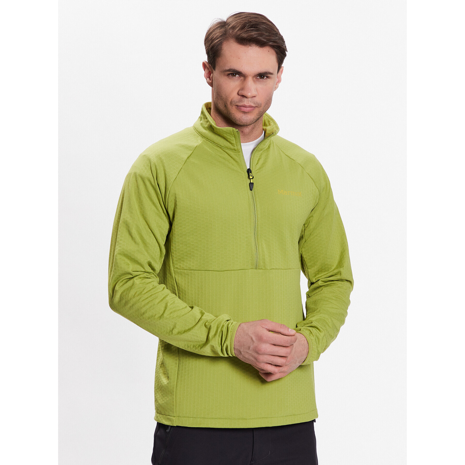 Marmot Polár kabát Leconte Fleece M12648 Zöld Regular Fit - Pepit.hu