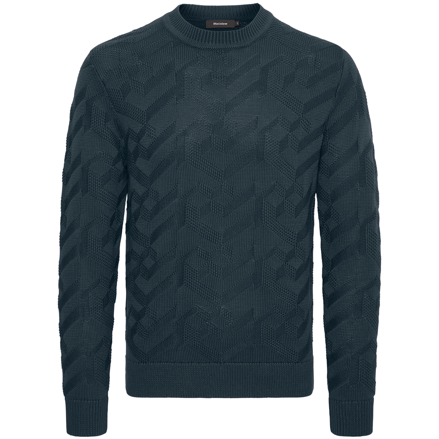 Matinique Sweater 30206829 Sötétkék Regular Fit - Pepit.hu