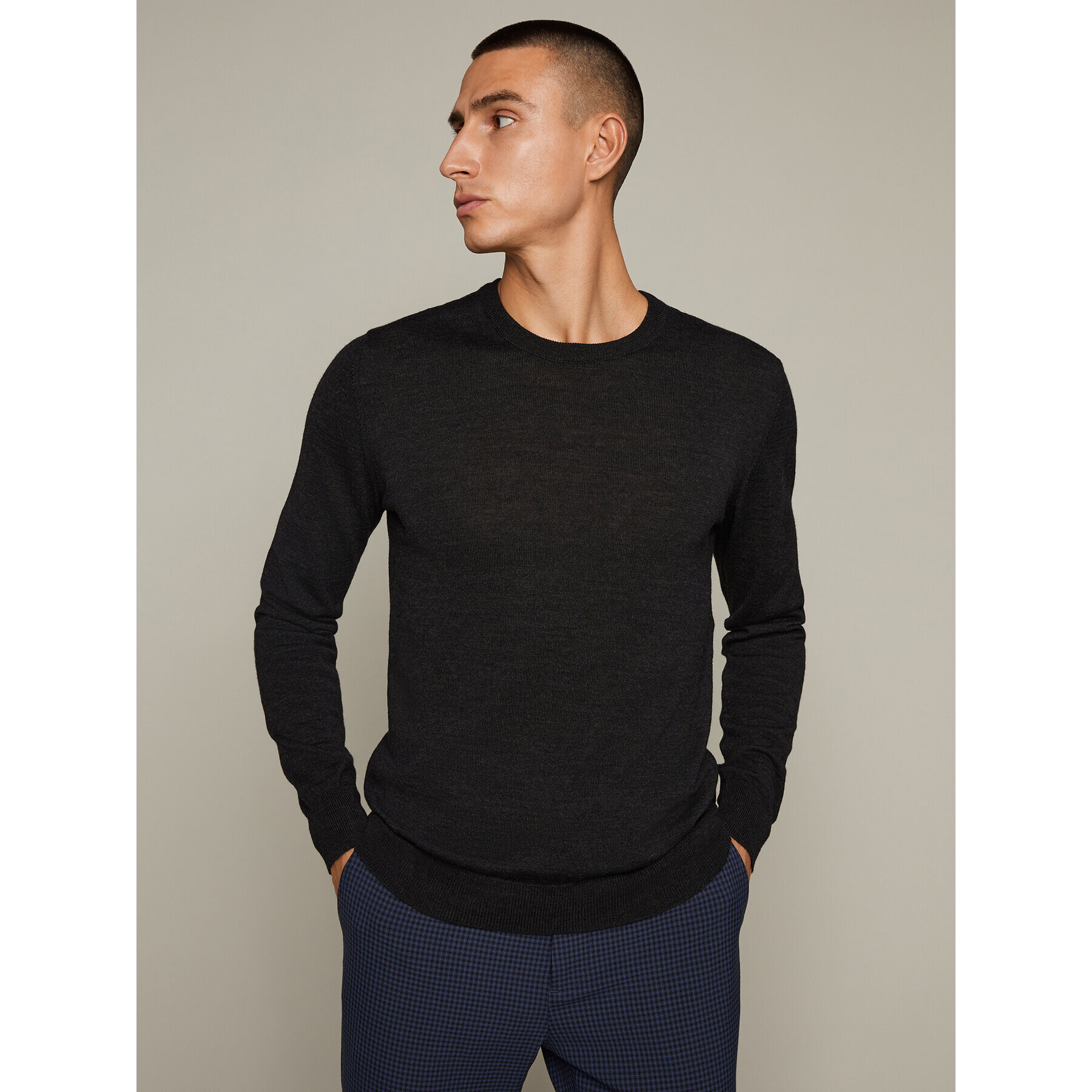 Matinique Sweater Petro 30206499 Szürke Regular Fit - Pepit.hu