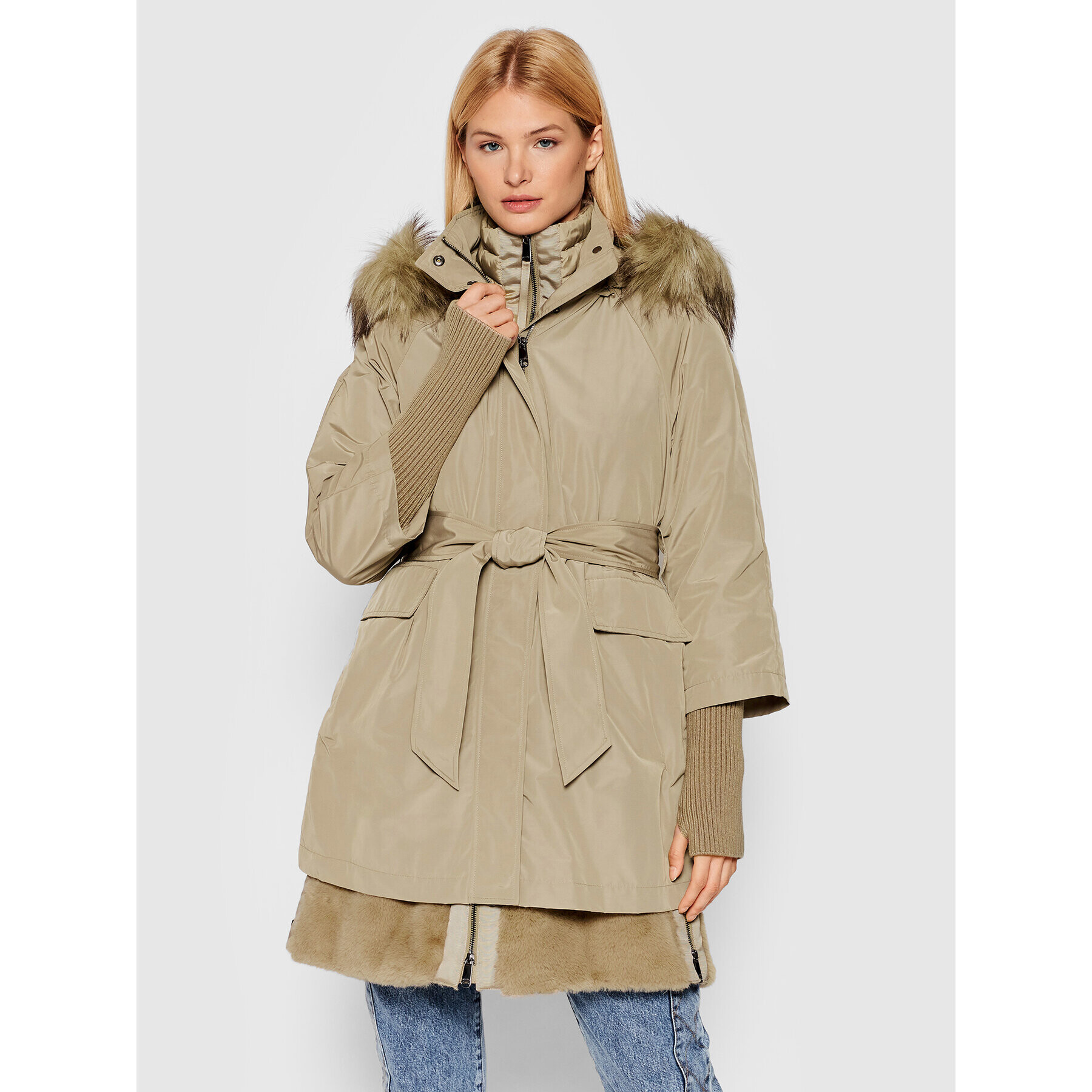 MAX&Co. Parka Stopper 60315021 Barna Regular Fit - Pepit.hu