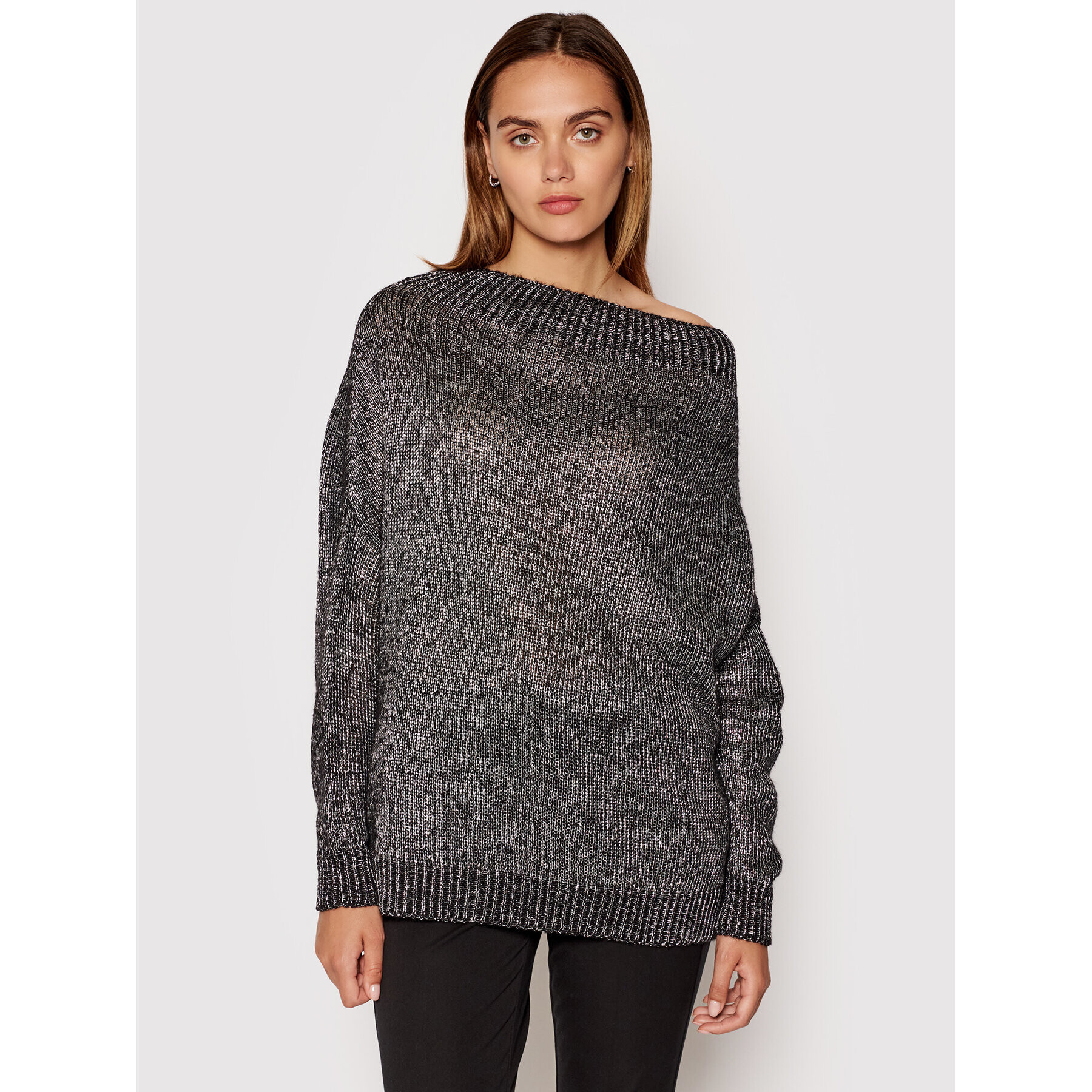 MAX&Co. Sweater Prodigio 83619521 Fekete Oversize - Pepit.hu