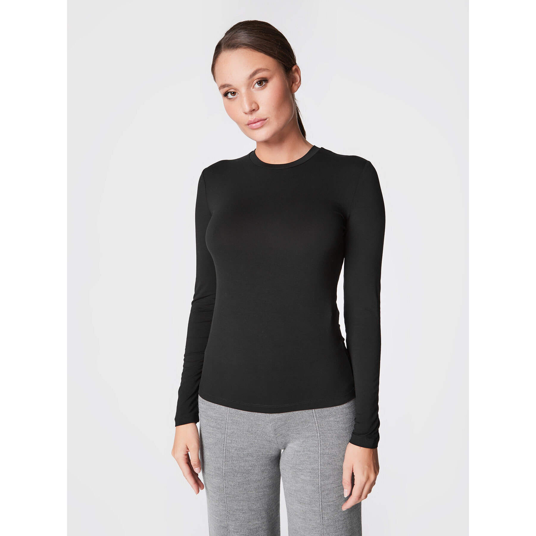 Max Mara Leisure Blúz Livigno 39760126 Fekete Regular Fit - Pepit.hu