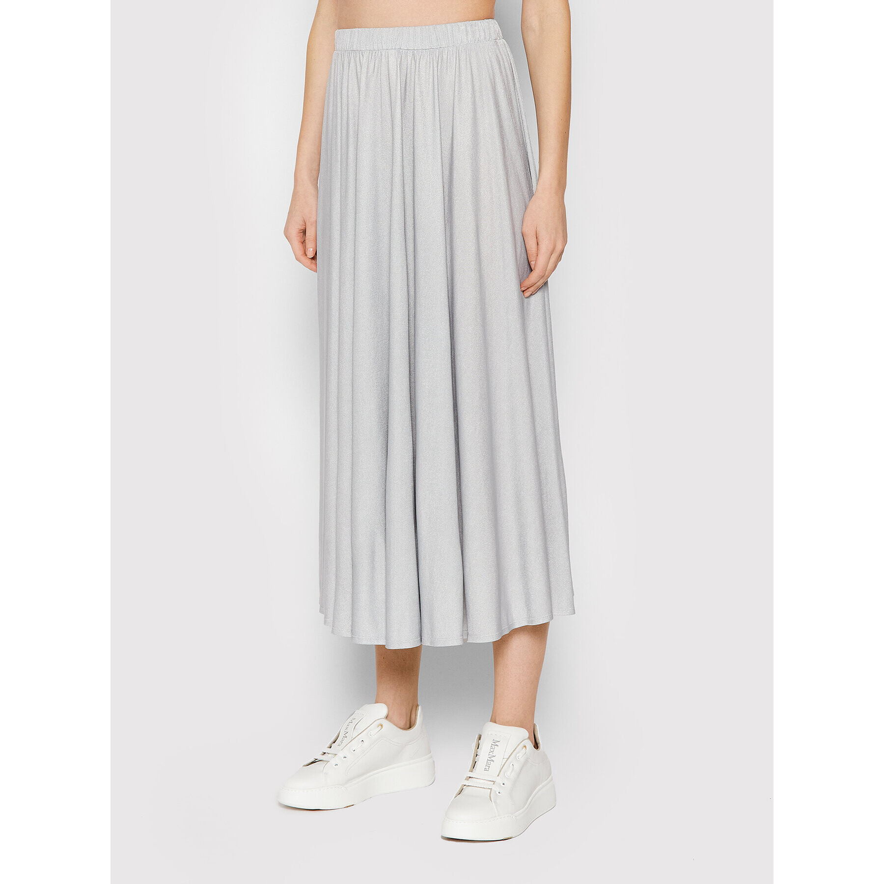 Max Mara Leisure Midi szoknya Barni 37710126 Szürke Regular Fit - Pepit.hu