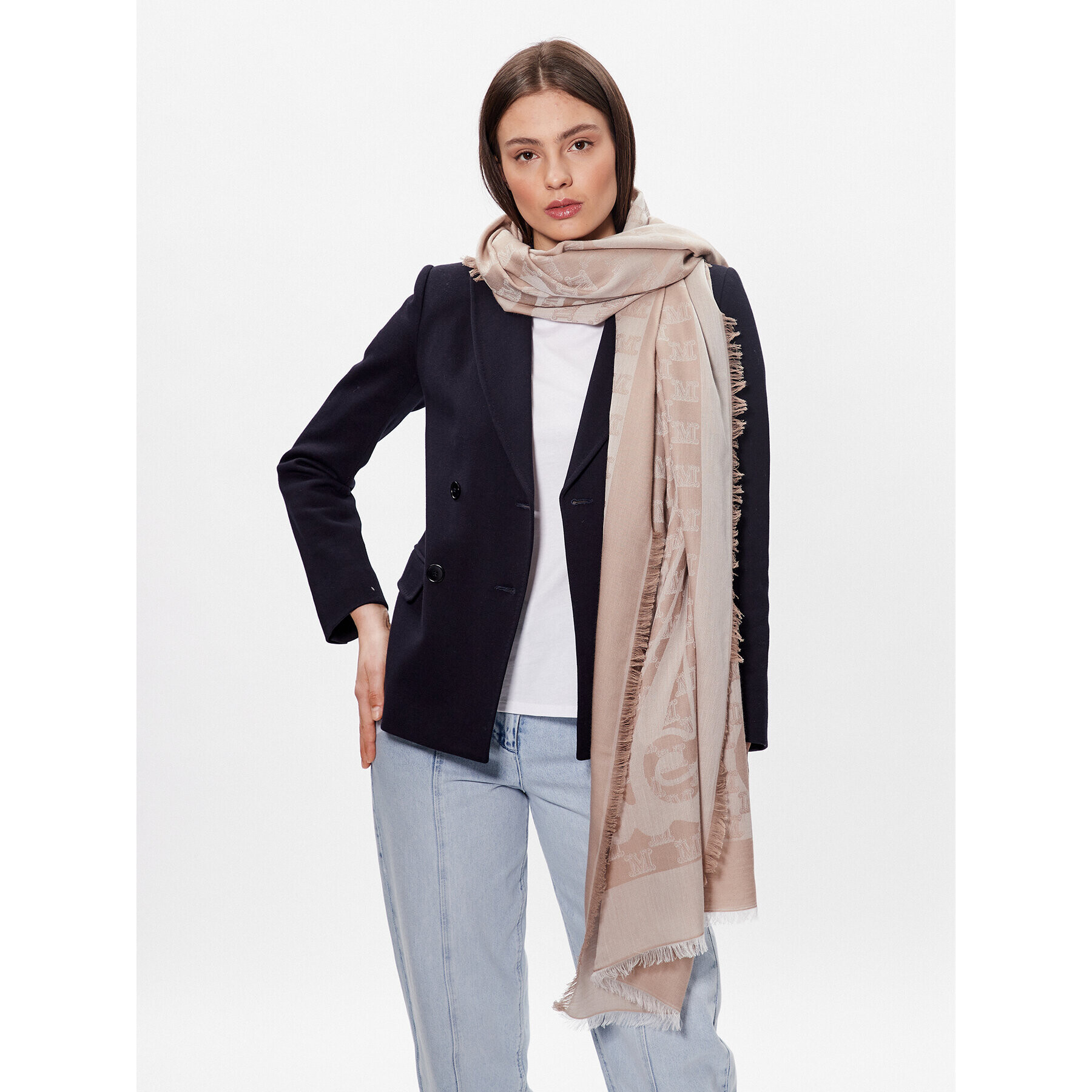 Max Mara Sál Pepli 234541043 Bézs - Pepit.hu