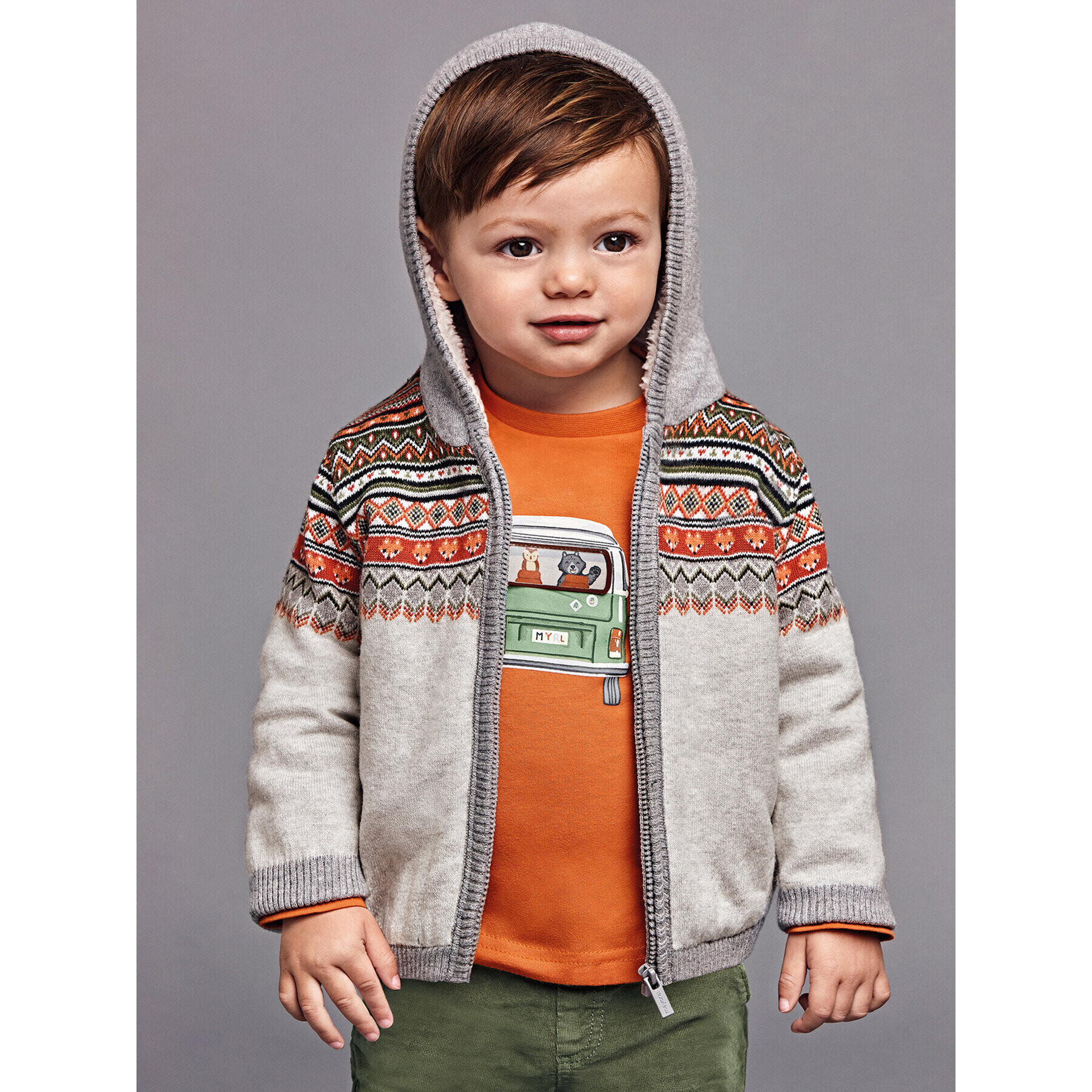 Mayoral Sweater 2309 Szürke Regular Fit - Pepit.hu