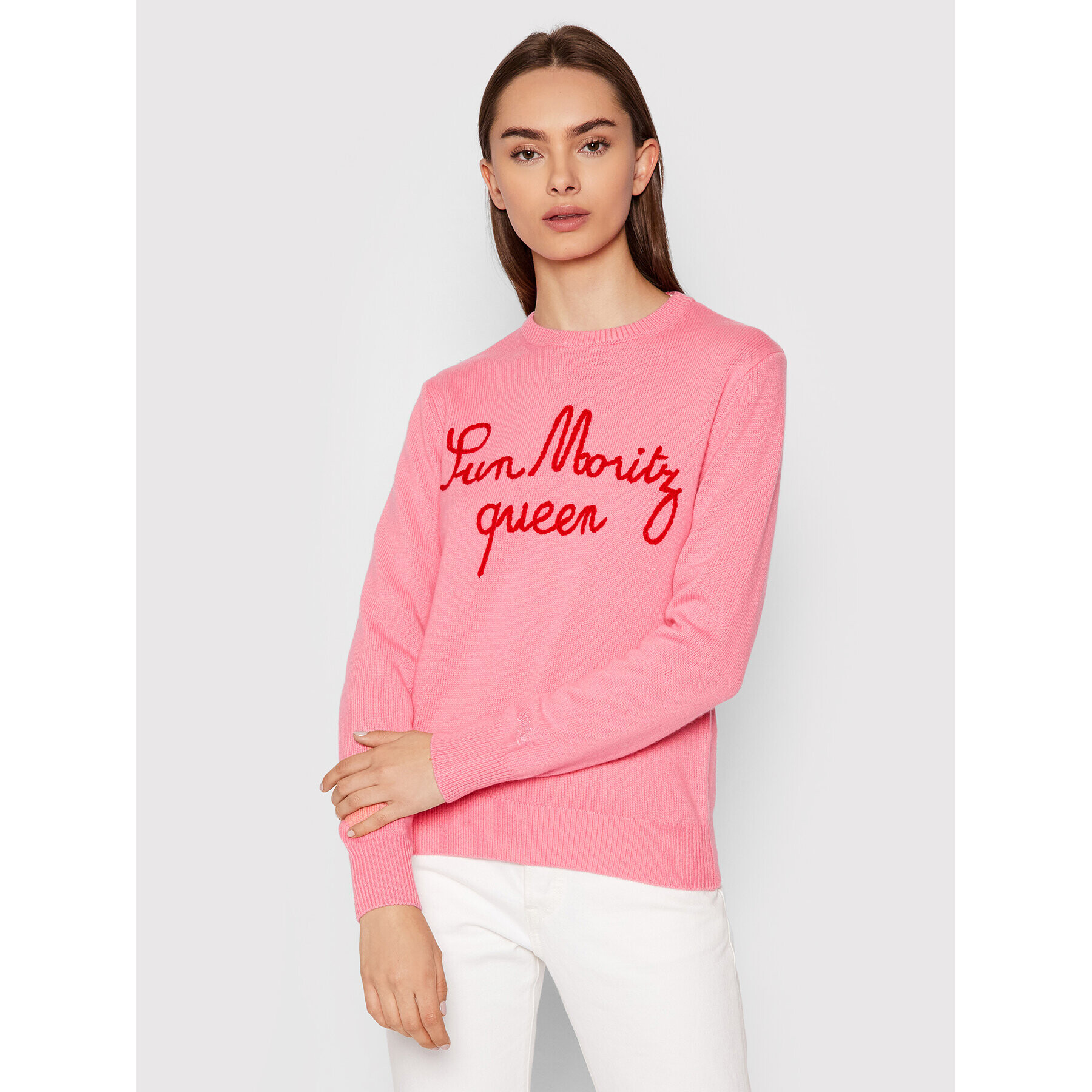 MC2 Saint Barth Sweater New Queen QUE0010 EMMQ24 Rózsaszín Regular Fit - Pepit.hu