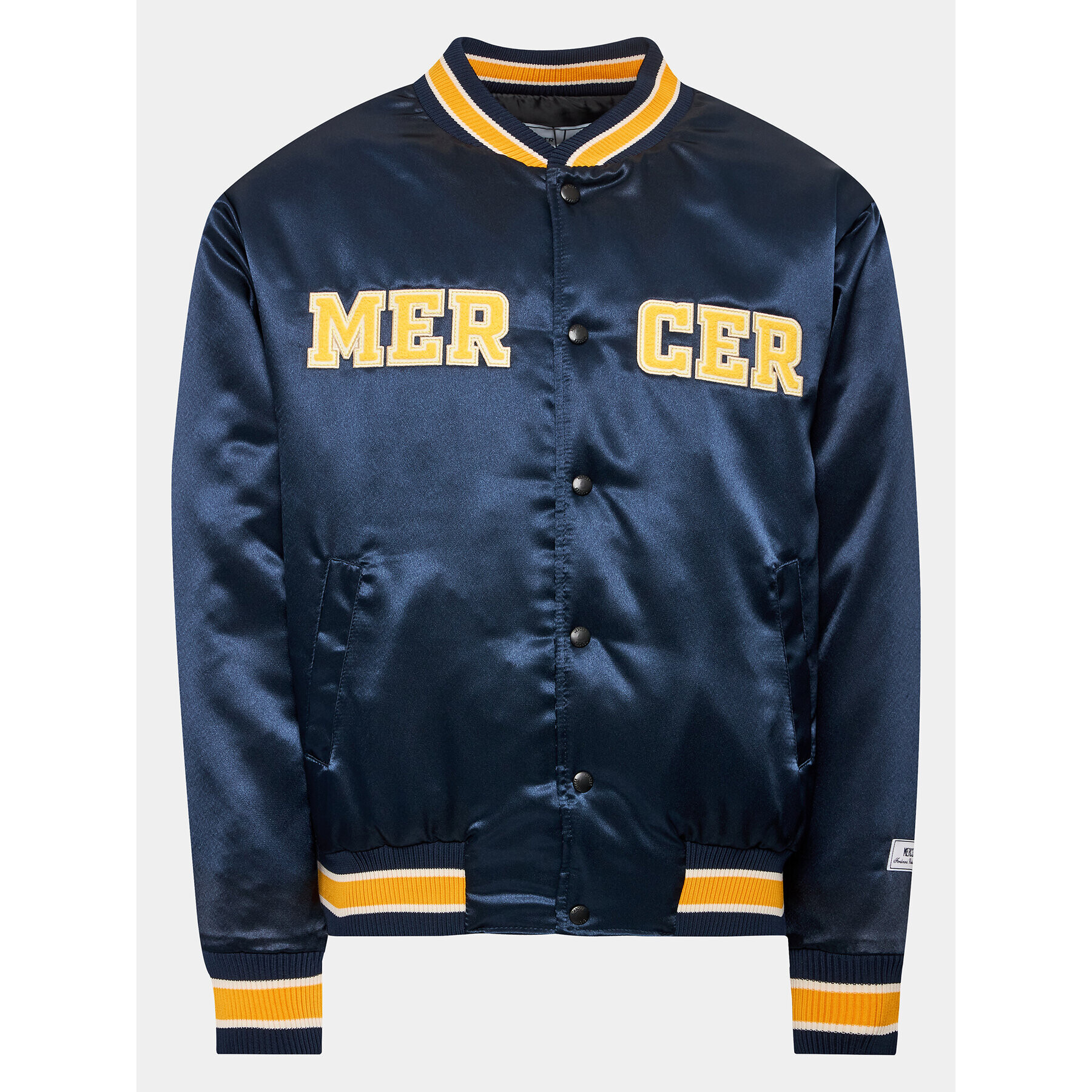 Mercer Amsterdam Bomber dzseki Unisex The Varsity MEAP231011 Sötétkék Loose Fit - Pepit.hu