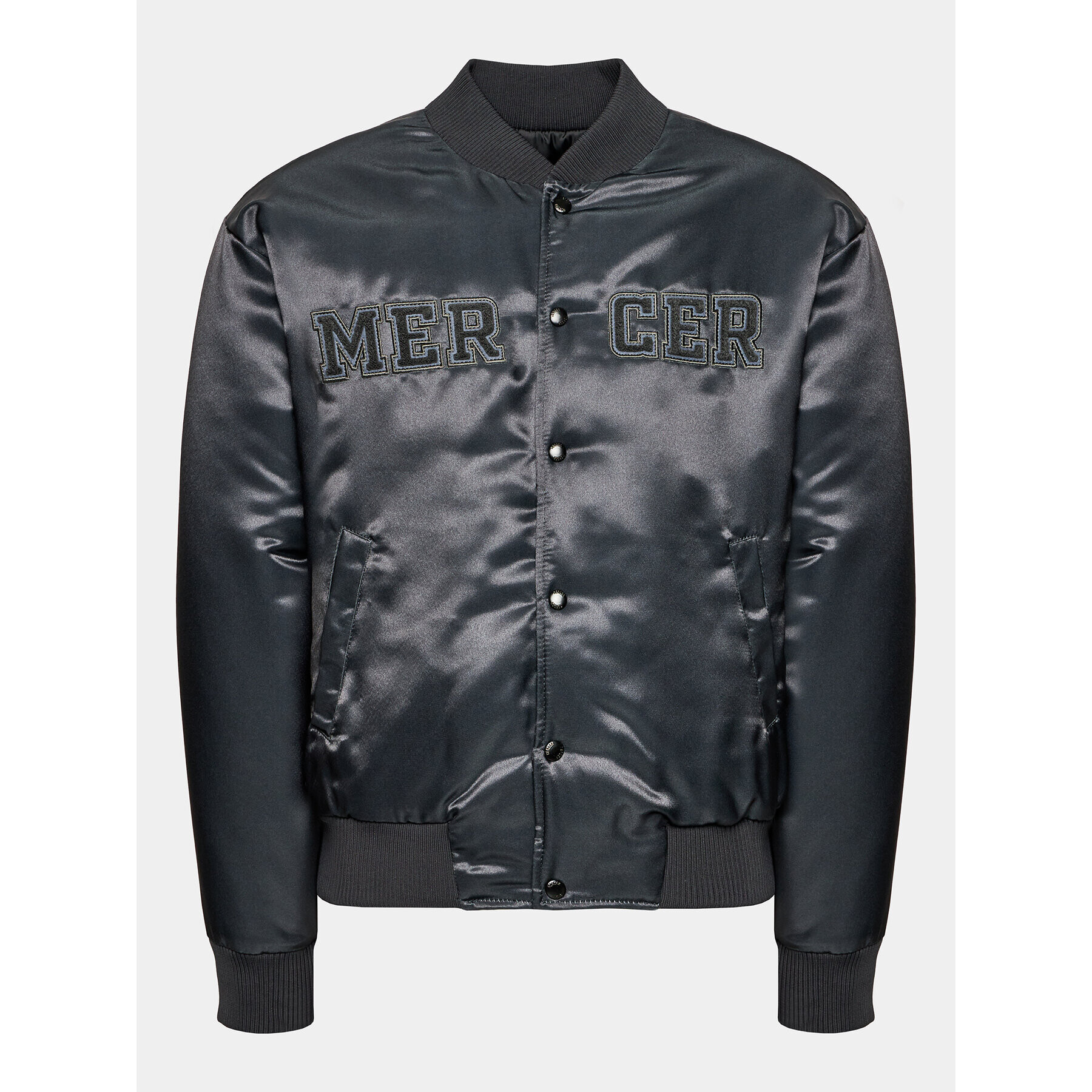 Mercer Amsterdam Bomber dzseki Unisex The Varsity MEAP233003 Szürke Classic Fit - Pepit.hu