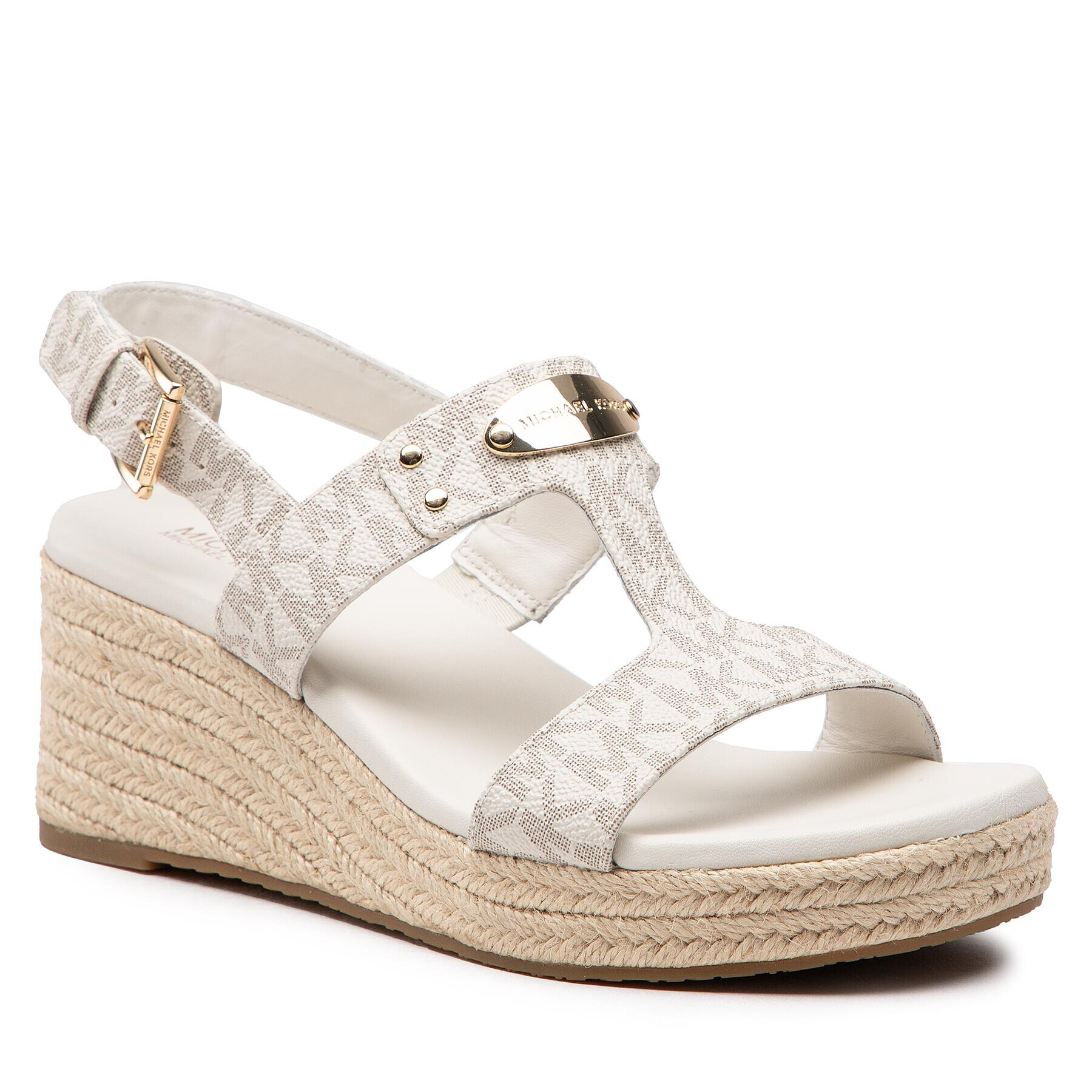 MICHAEL Michael Kors Espadrilles Mk Plate Wedge 40T2MKMS1B Fehér - Pepit.hu