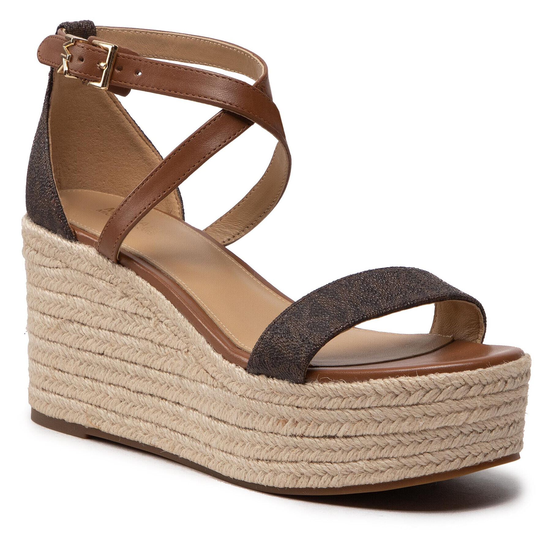 MICHAEL Michael Kors Espadrilles Serena Wedge Espadrille 40S2SEMS1B Barna - Pepit.hu