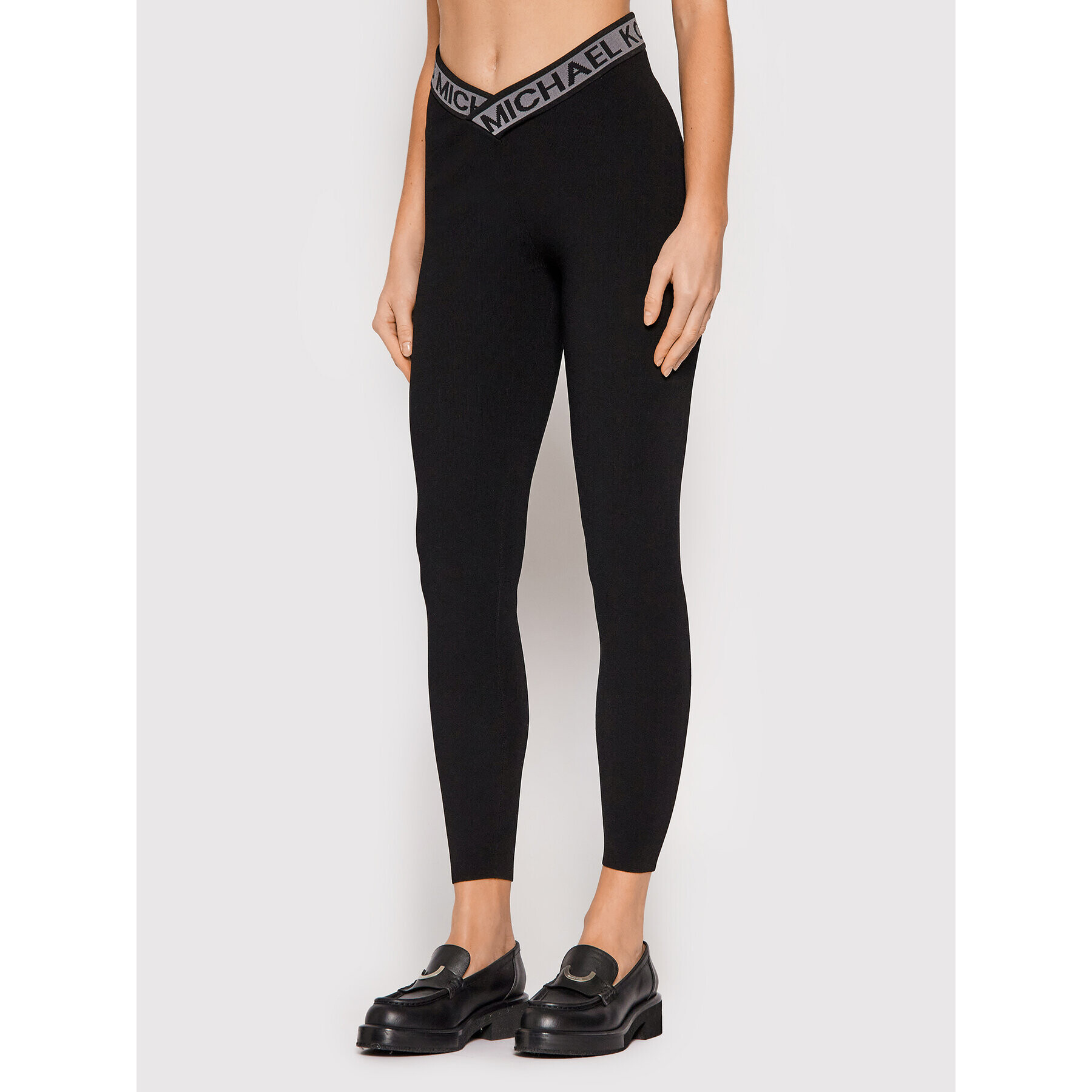 MICHAEL Michael Kors Leggings MF1305L33D Fekete Slim Fit - Pepit.hu